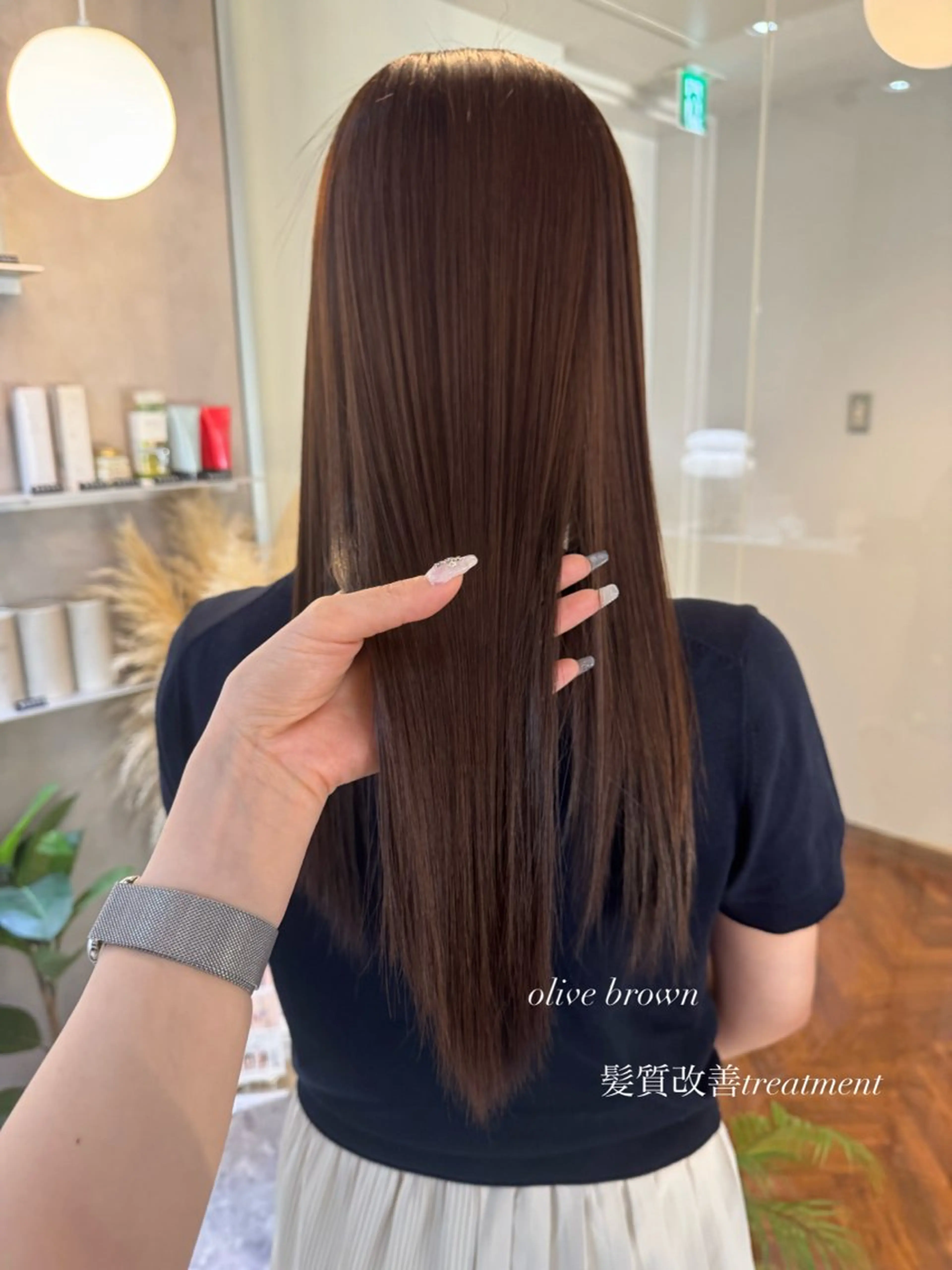 ロング カラー ヘアアレンジ ヘアカラー トリートメント NANA／trend style🕊🍑のヘアスタイル