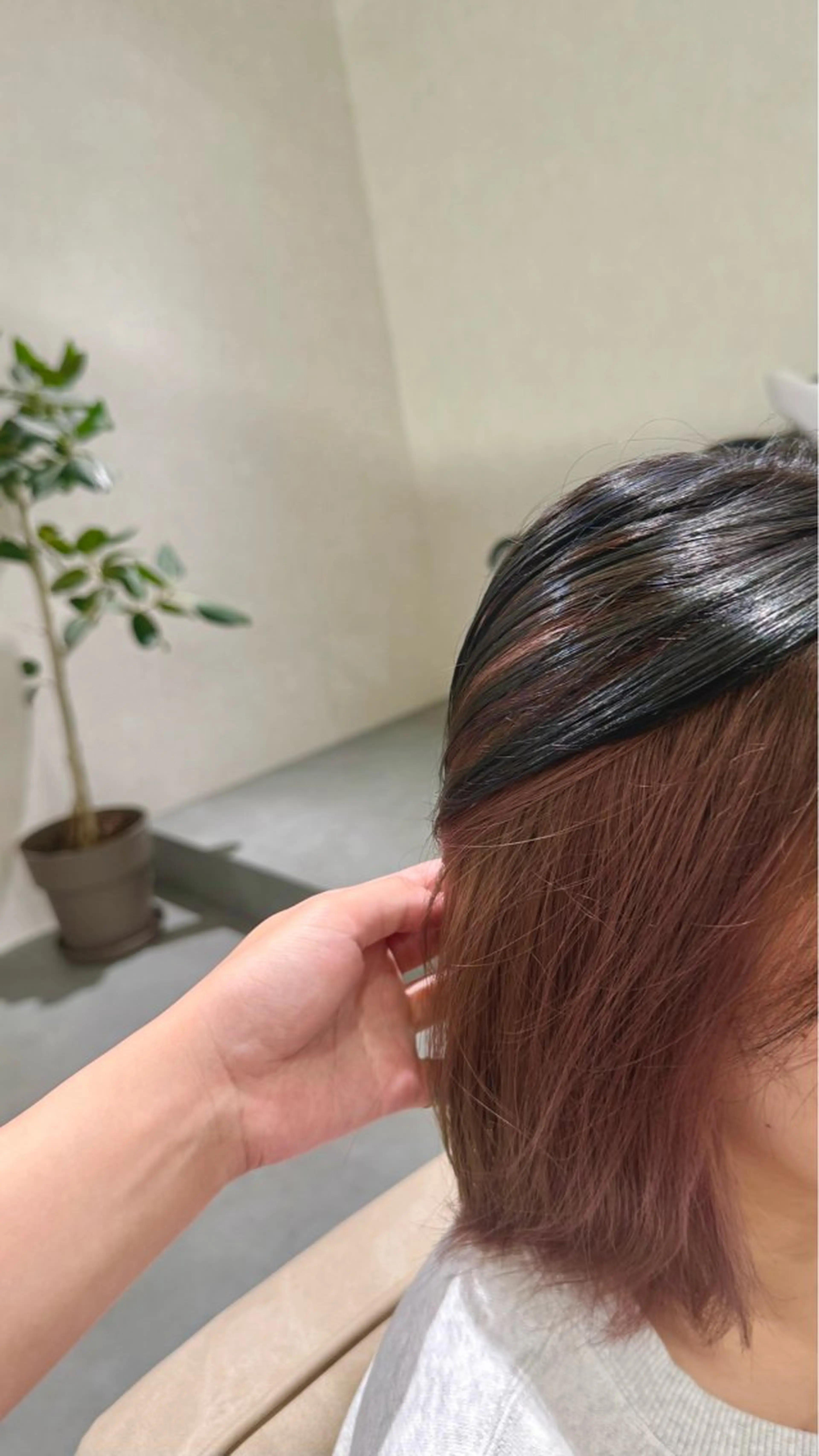 ミディアム ヘアカラー トリートメント el.hair maison所属・浅見 茉美のヘアスタイル