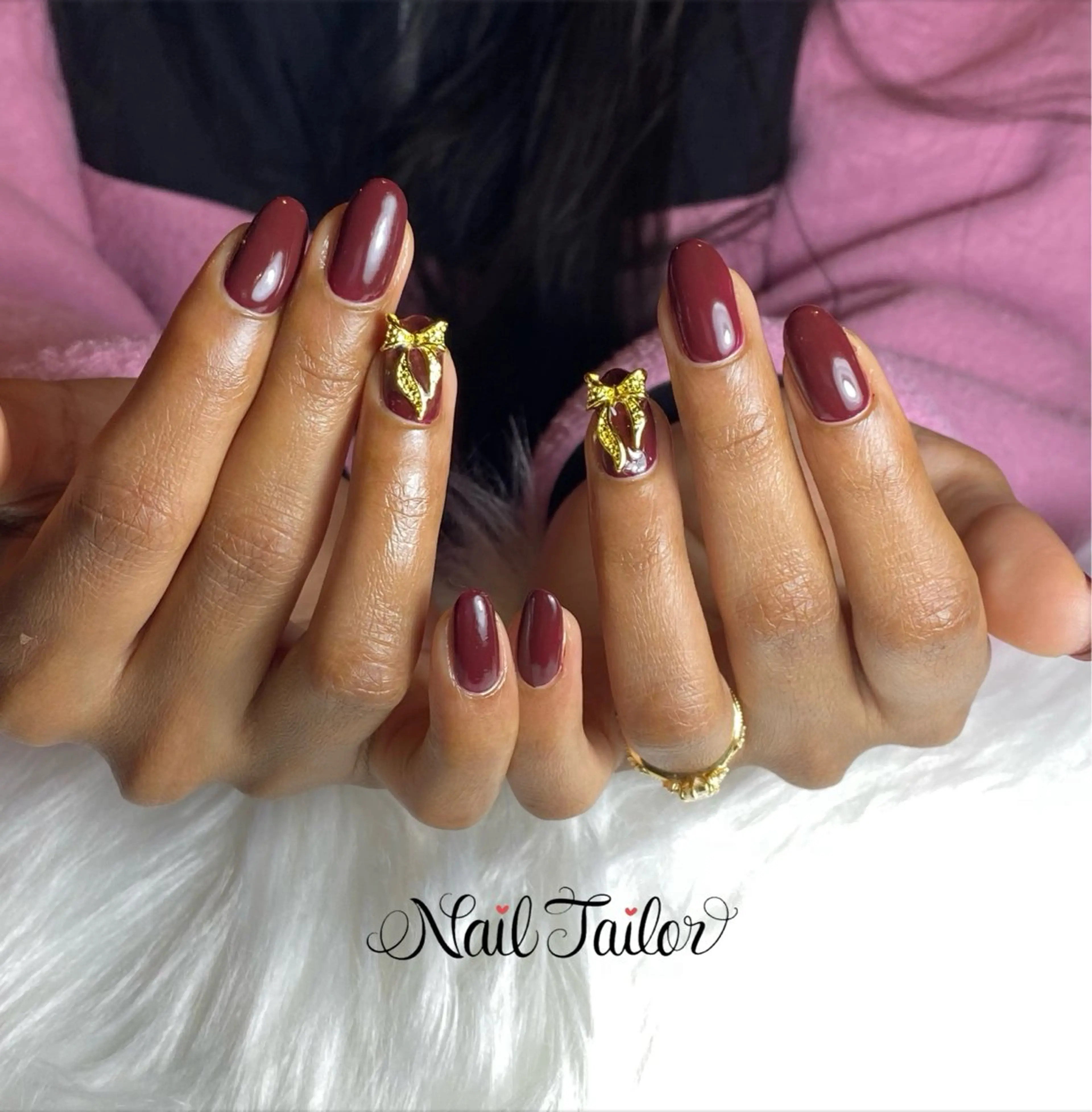 ネイル 長さ出し ワンカラーネイル シンプルネイル ハンドネイル NailTailor ネイルテイラーのネイルデザイン