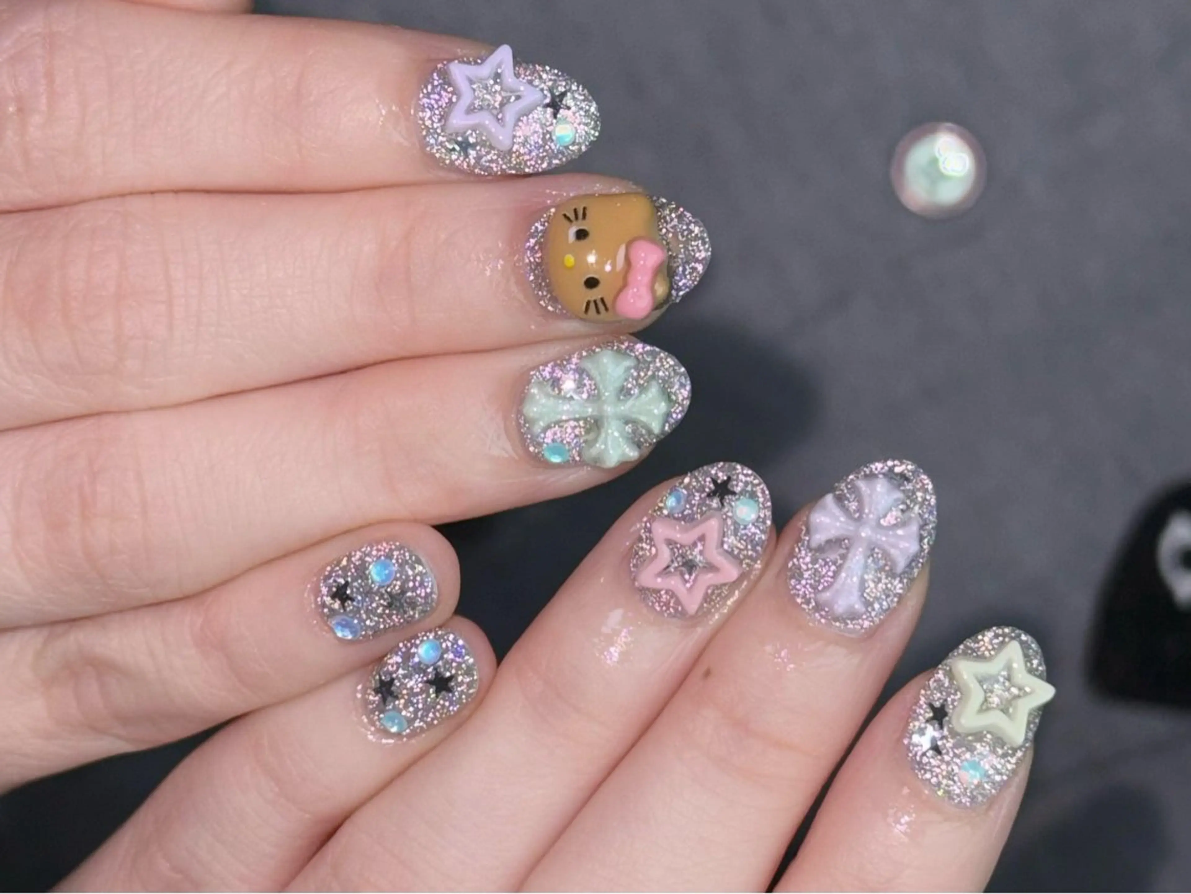 ネイル ハンドネイル Dark honey スカルプ専門原宿店のネイルデザイン