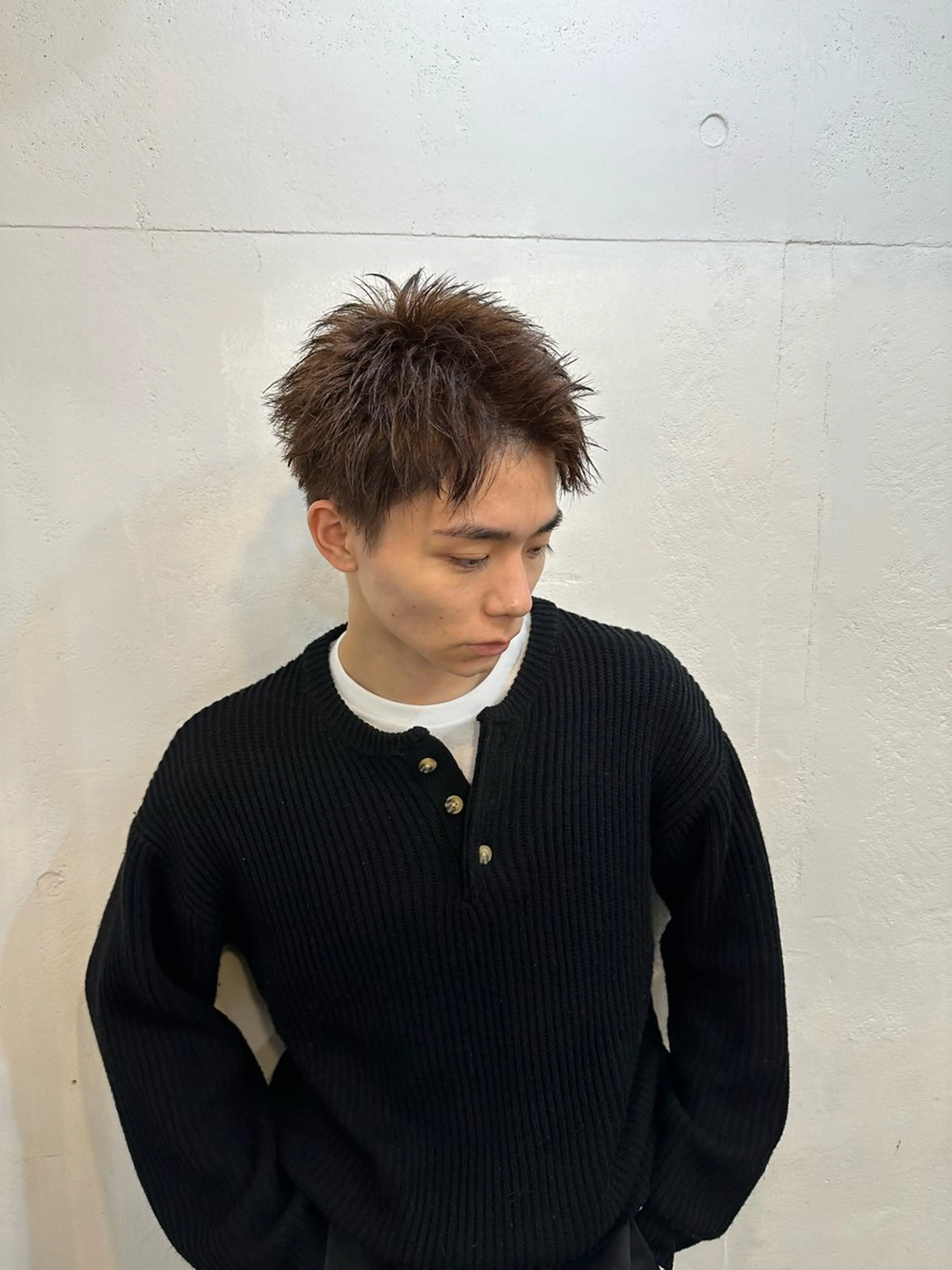 ショート カラー メンズ 横浜/メンズ特化/ Farbe/田中颯斗のヘアスタイル