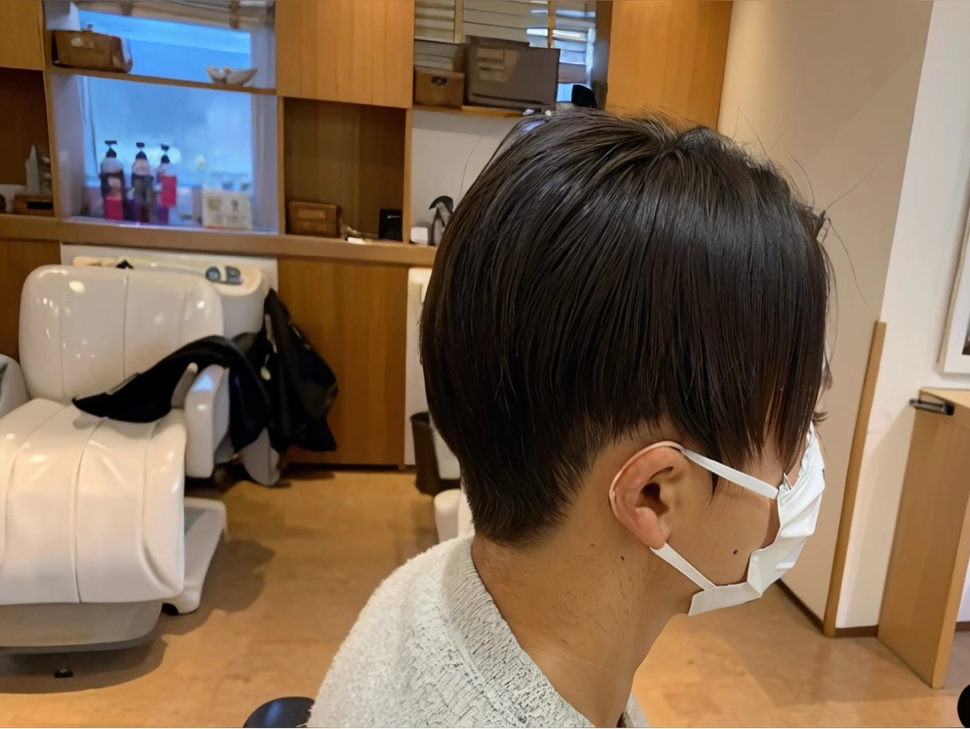 ショート パーマ メンズ ボブ ショートヘア 縮毛矯正 秋山知穂ショート/ 縮毛矯正はお任せ🧸のヘアスタイル