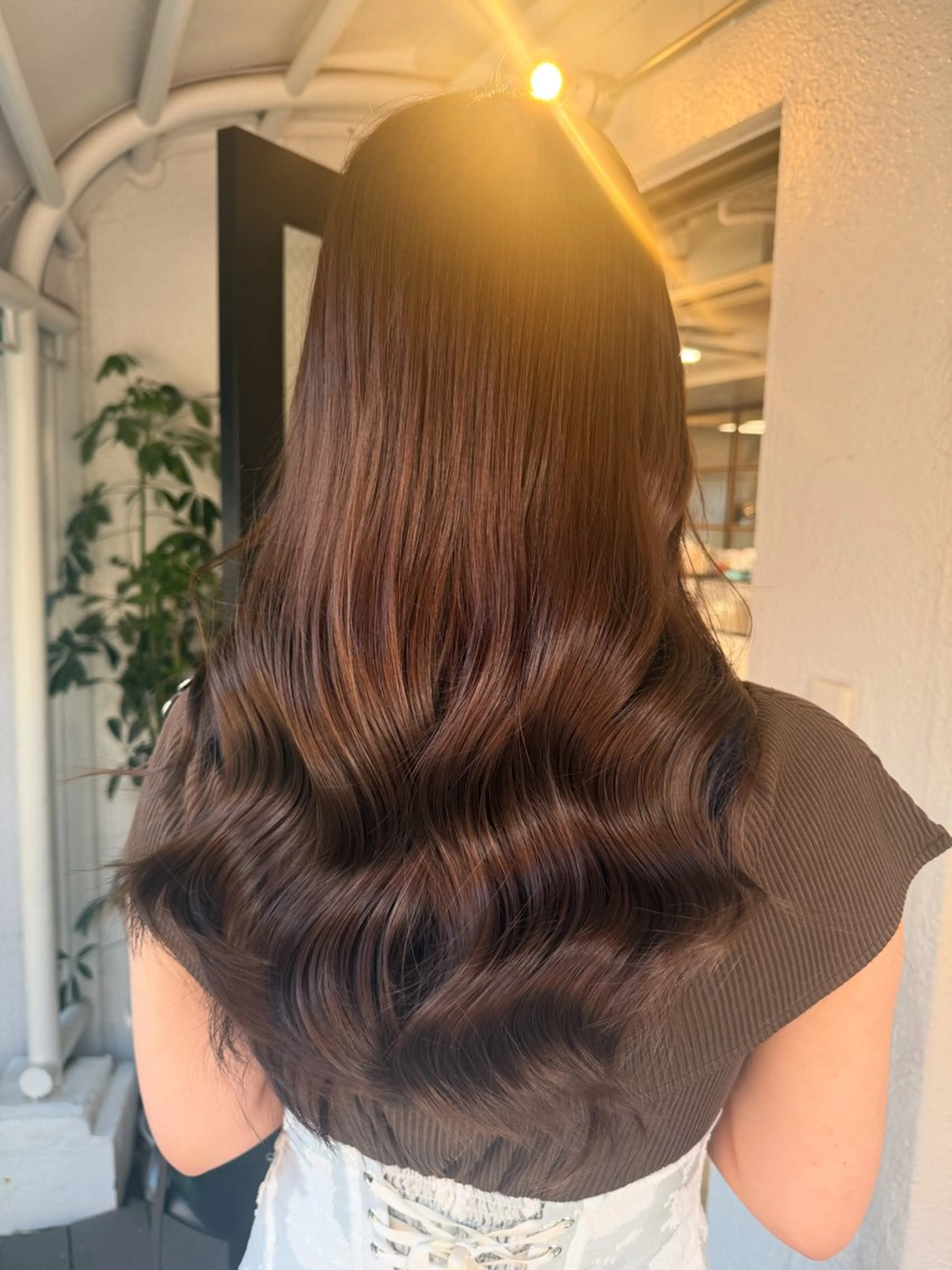 ロング カラー ベージュカラー ブリーチ ケアブリーチ 透明感カラー デザインカラー ヘアカラー トリートメント ヘッドスパ 渋谷髪質改善/縮毛 矯正/かすが🪽🫧のヘアスタイル