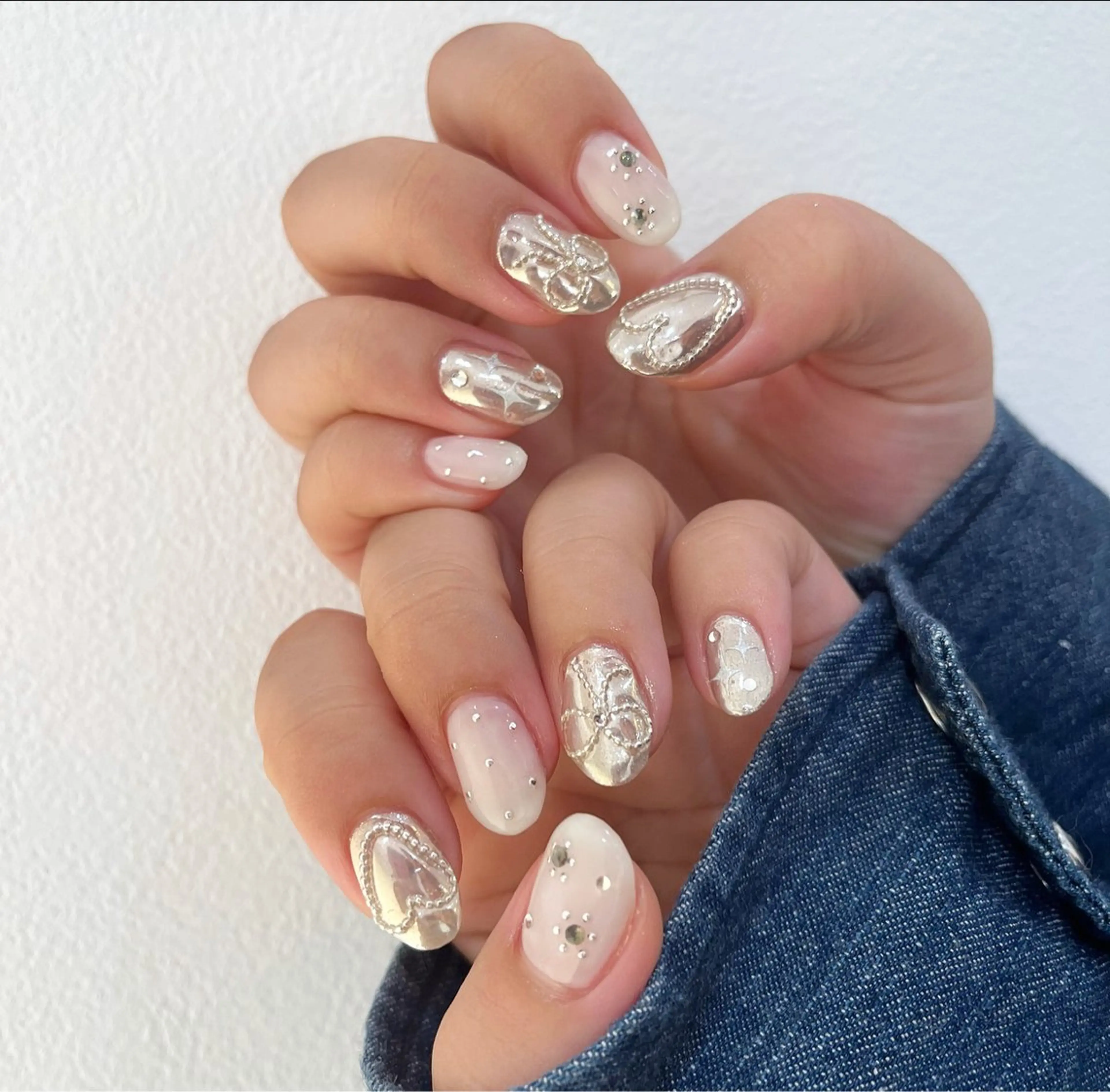 ネイル 長さ出し フットネイル ジェルネイル 韓国ネイル マグネットネイル #Amin nail salonのネイルデザイン