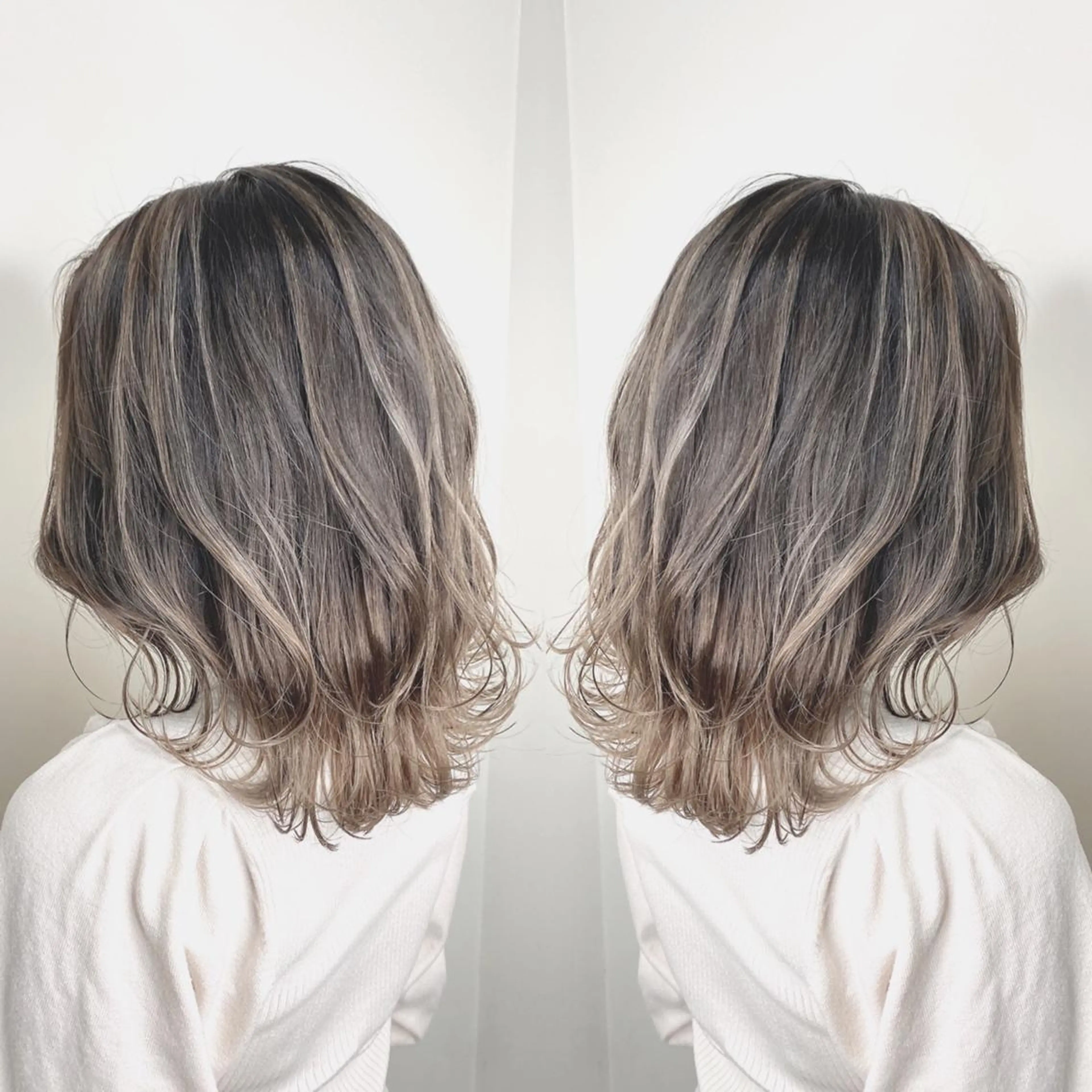 ミディアム カラー グラデーションカラー カット ヘアカラー AI 高田馬場店のヘアスタイル