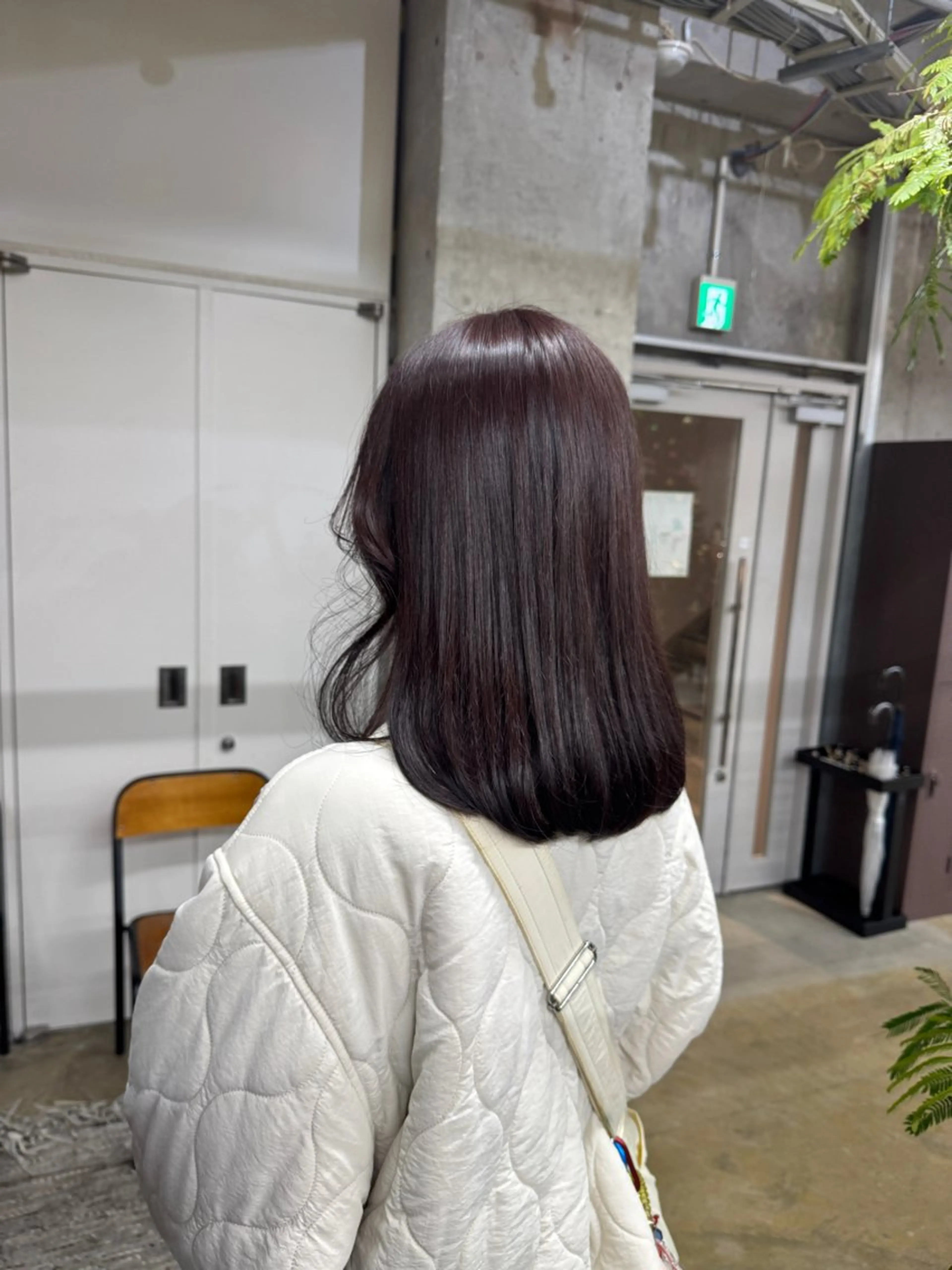 セミロング ヘアカラー 宮崎 わか菜/透明感カラーのヘアスタイル