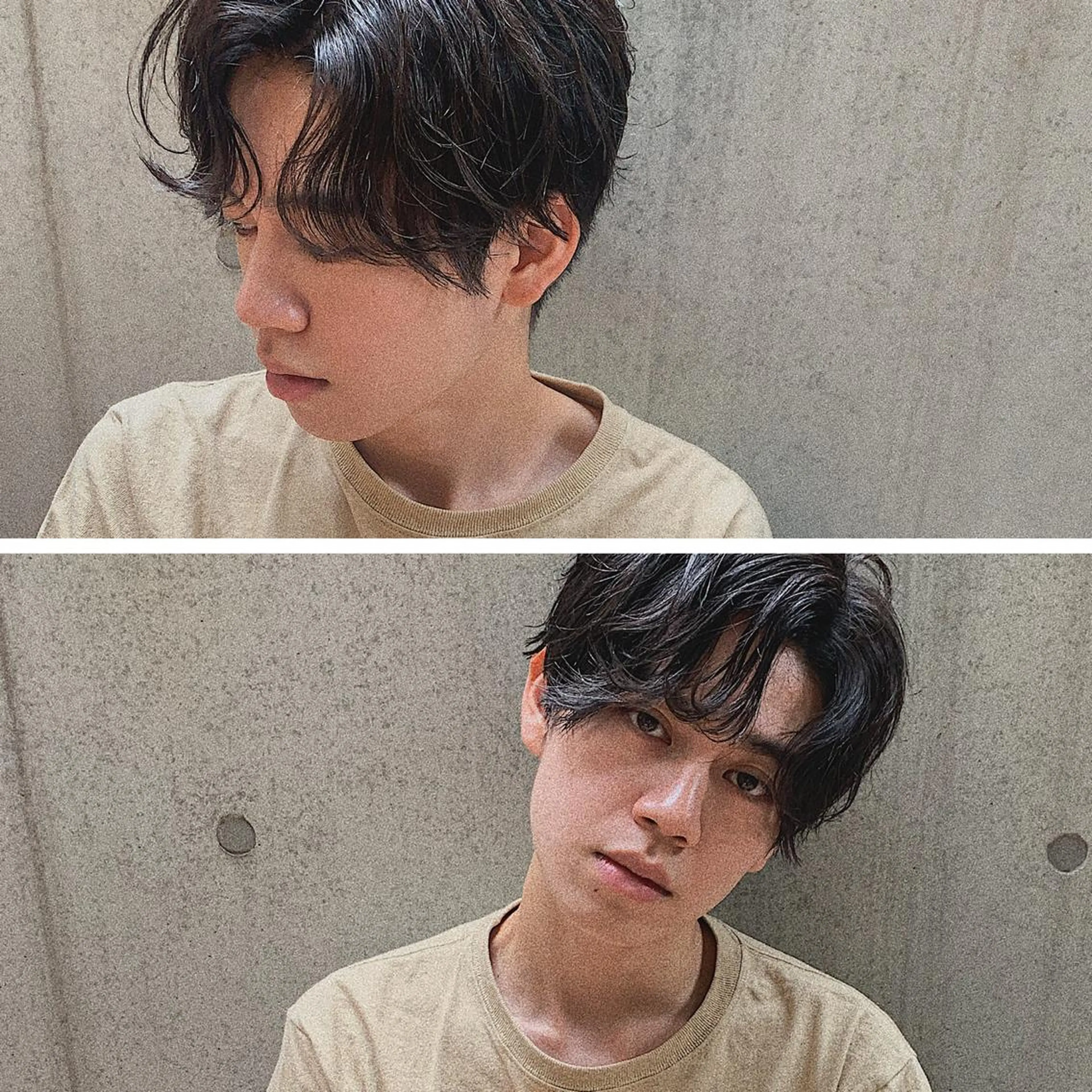 ショート パーマ メンズ 三矢 ちなつのヘアスタイル