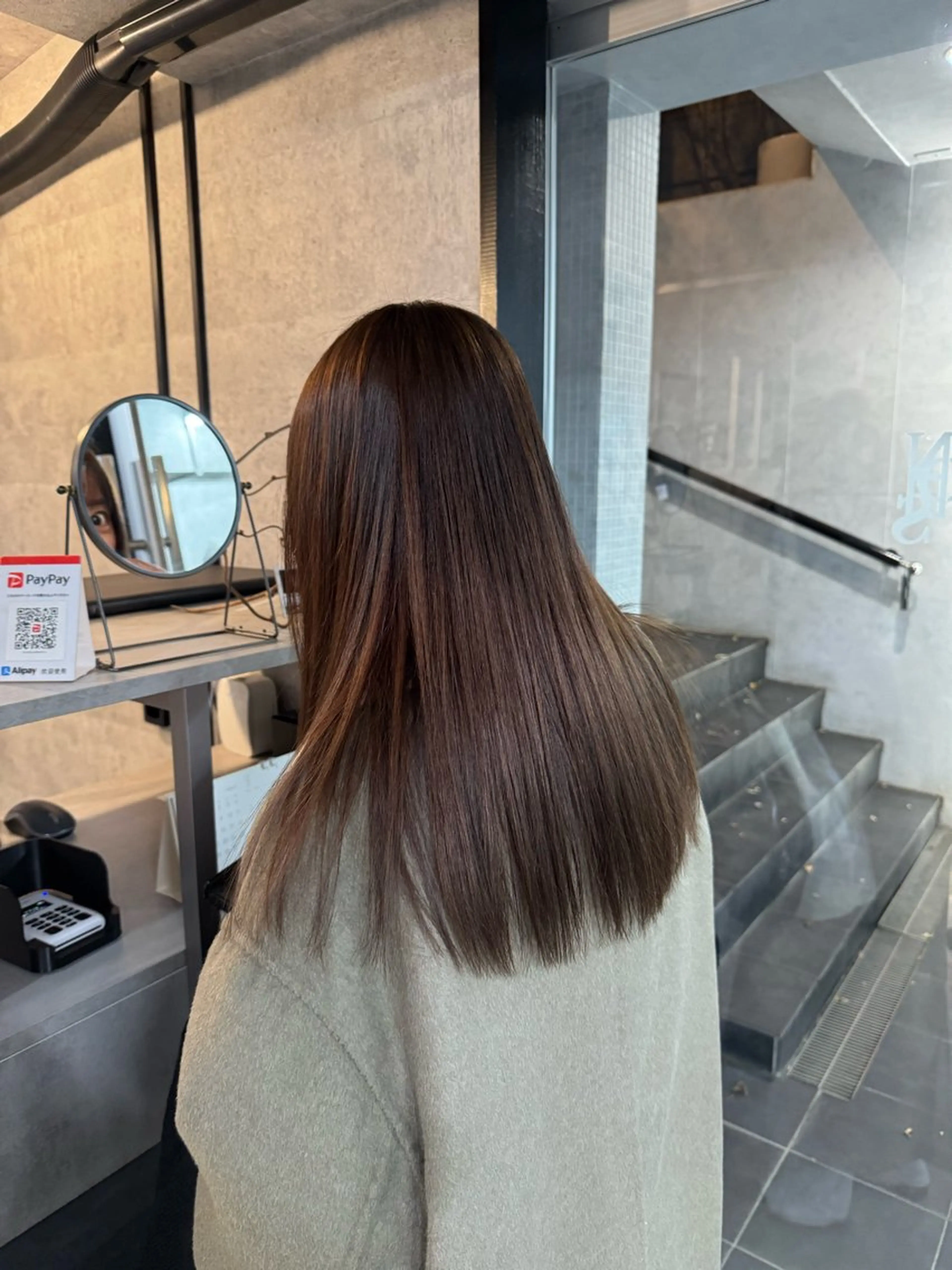 セミロング カラー カット ヘアカラー トリートメント You/透明感カラー レイヤーカット/ボブのヘアスタイル