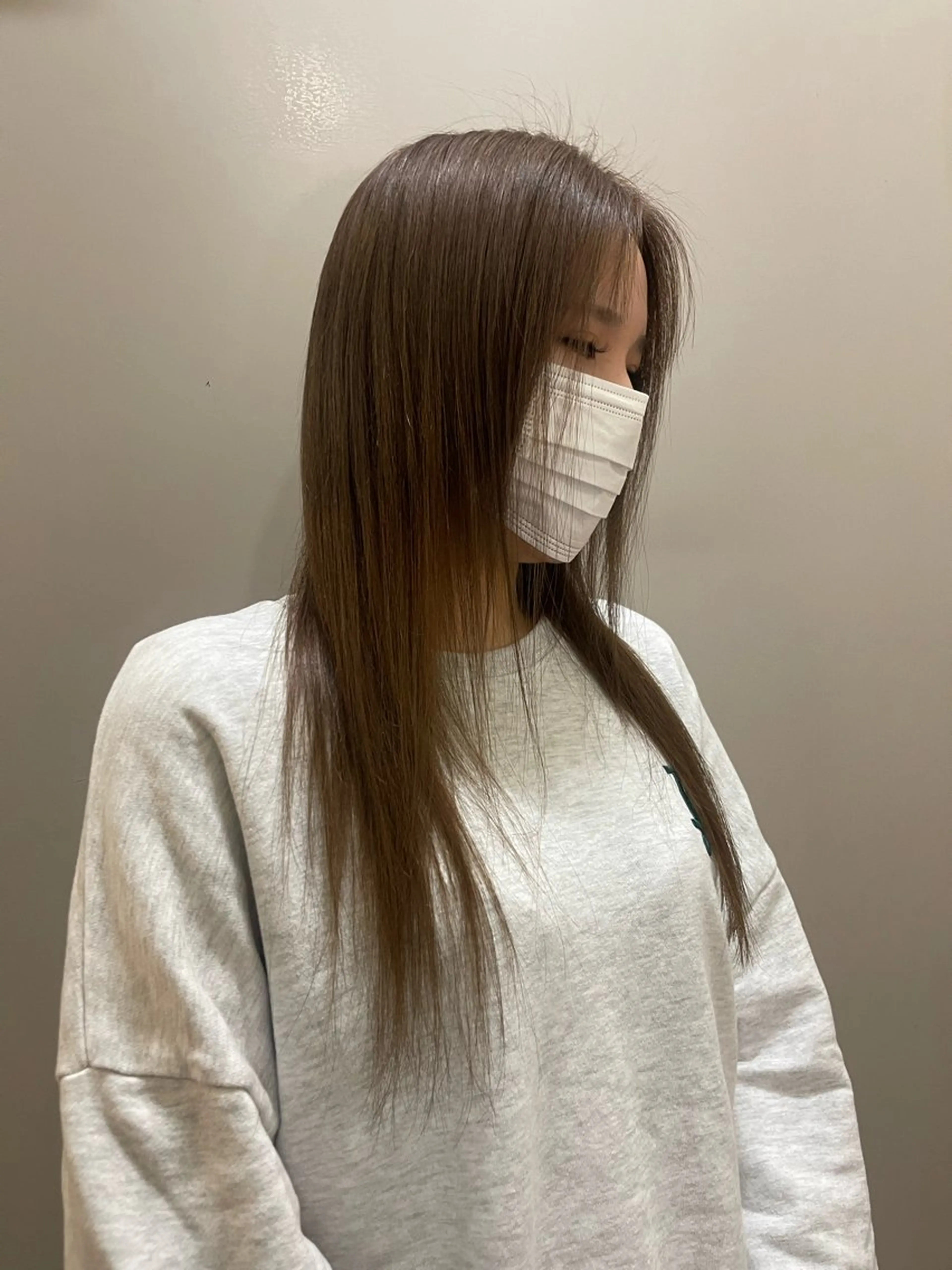 ロング ヘアカラー トリートメント maho/ブリーチ ミルクティー四条大宮のヘアスタイル