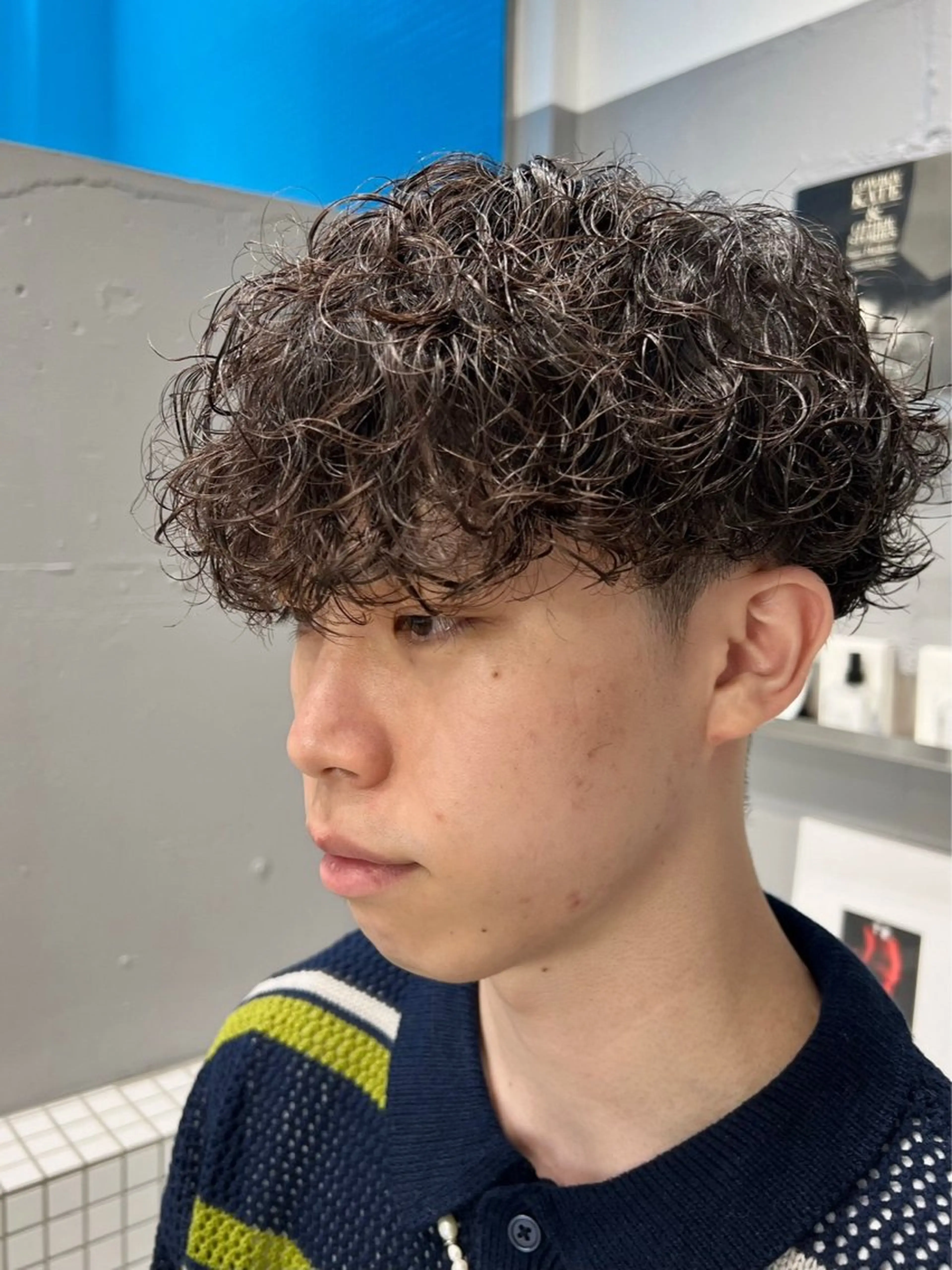 パーマ メンズ メンズパーマ 波巻きパーマ メンズパーマ/韓国 ヘア/Mino🤍のヘアスタイル