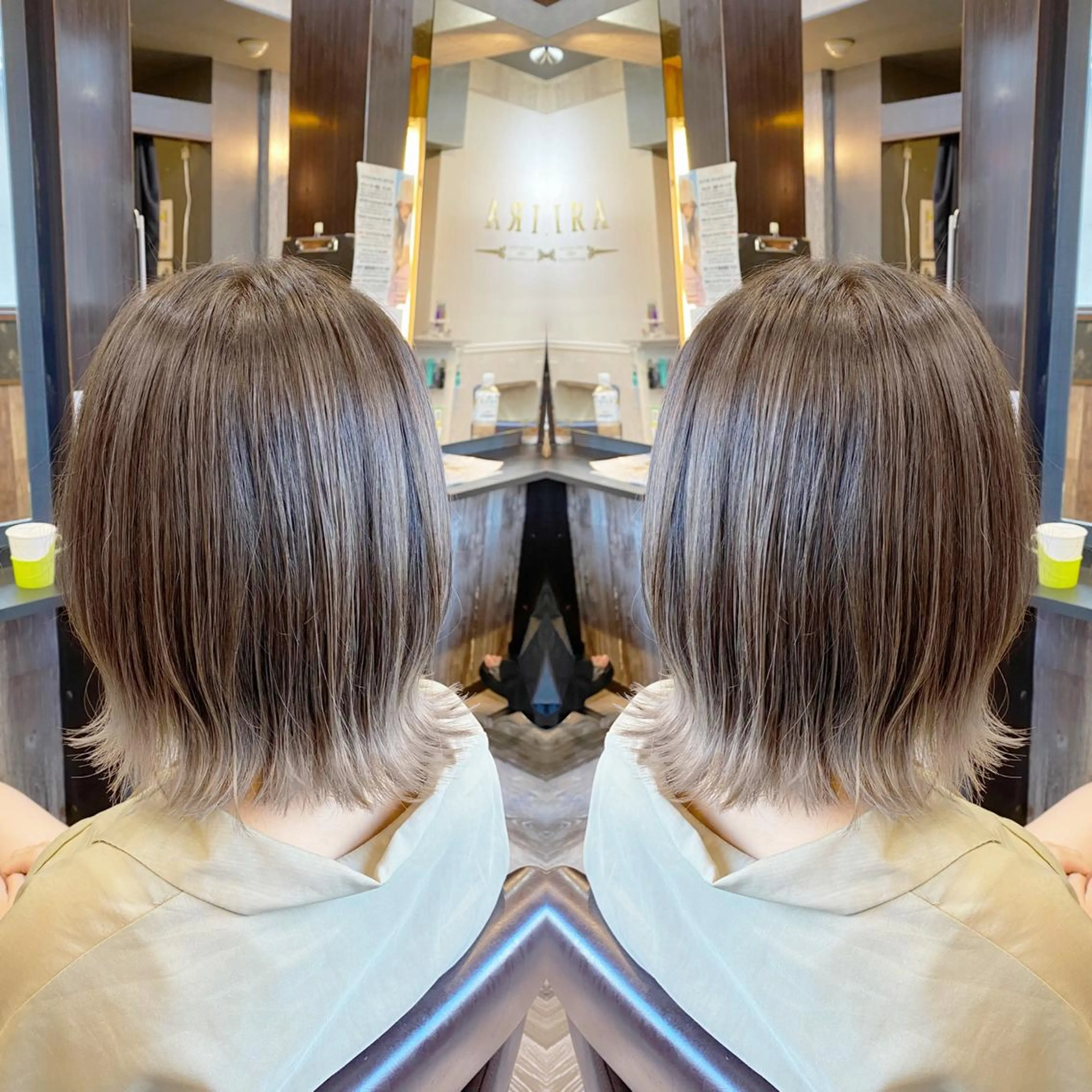 ショート カラー バレイヤージュ レイヤーカット 【KIRAキラ】佐門  翔太のヘアスタイル