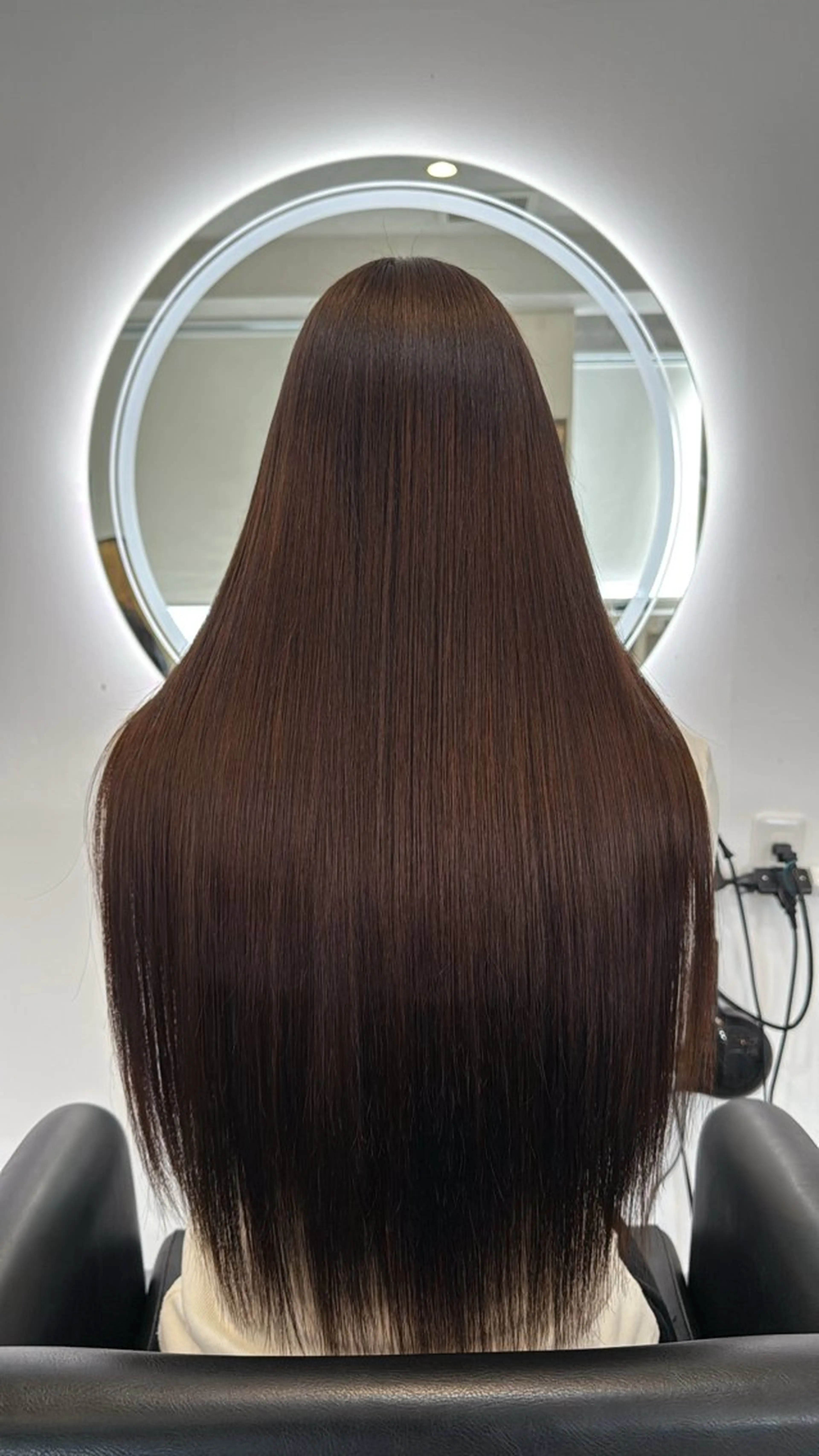 ロング 縮毛矯正 ヘアカラー 縮毛矯正 トリートメント 日髙 椿のヘアスタイル