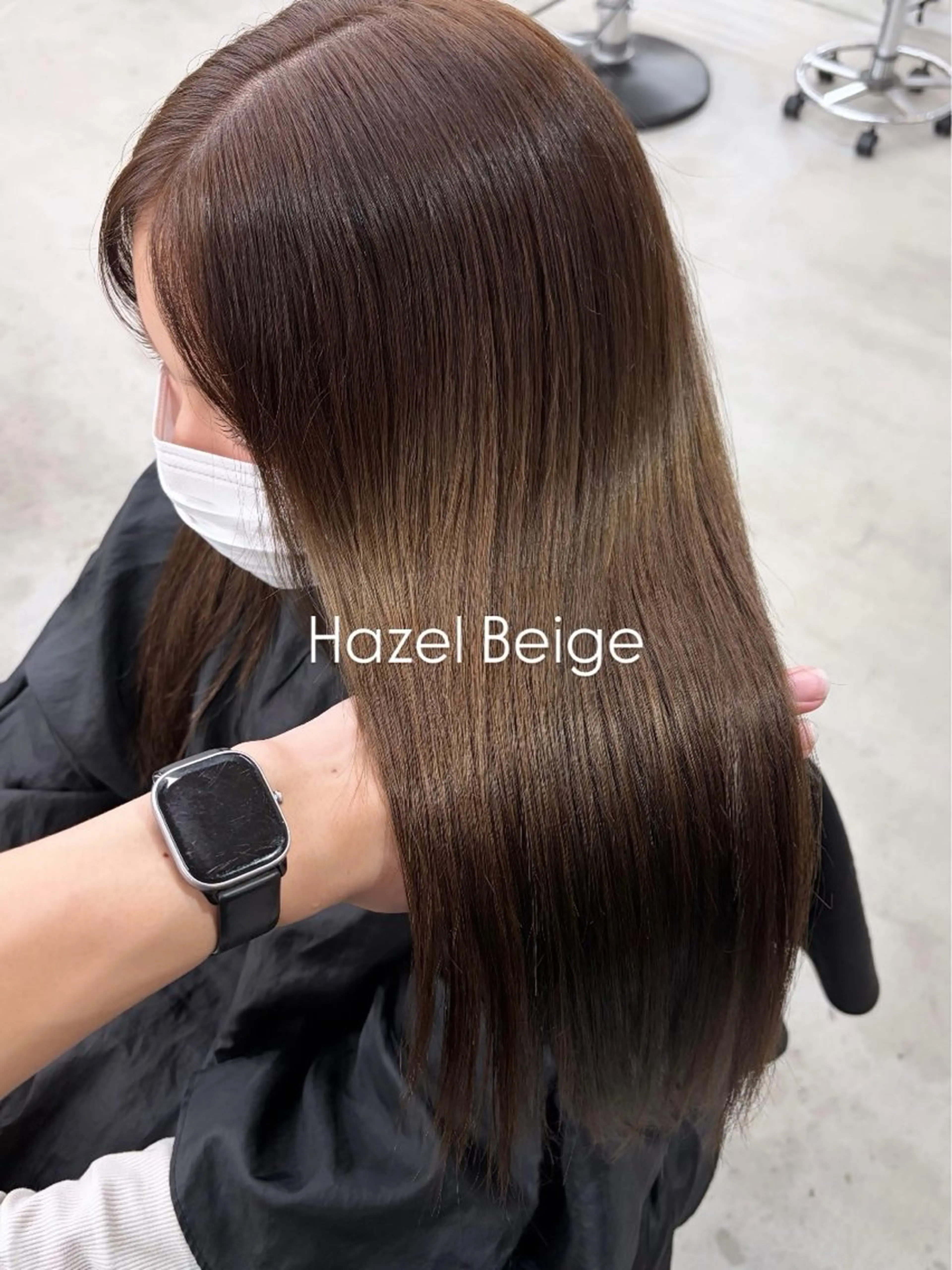 ロング カラー ヘアアレンジ ダブルカラー ヘアカラー トリートメント ヘアセット ブリーチなし🤍透明 感カラーtakutoのヘアスタイル