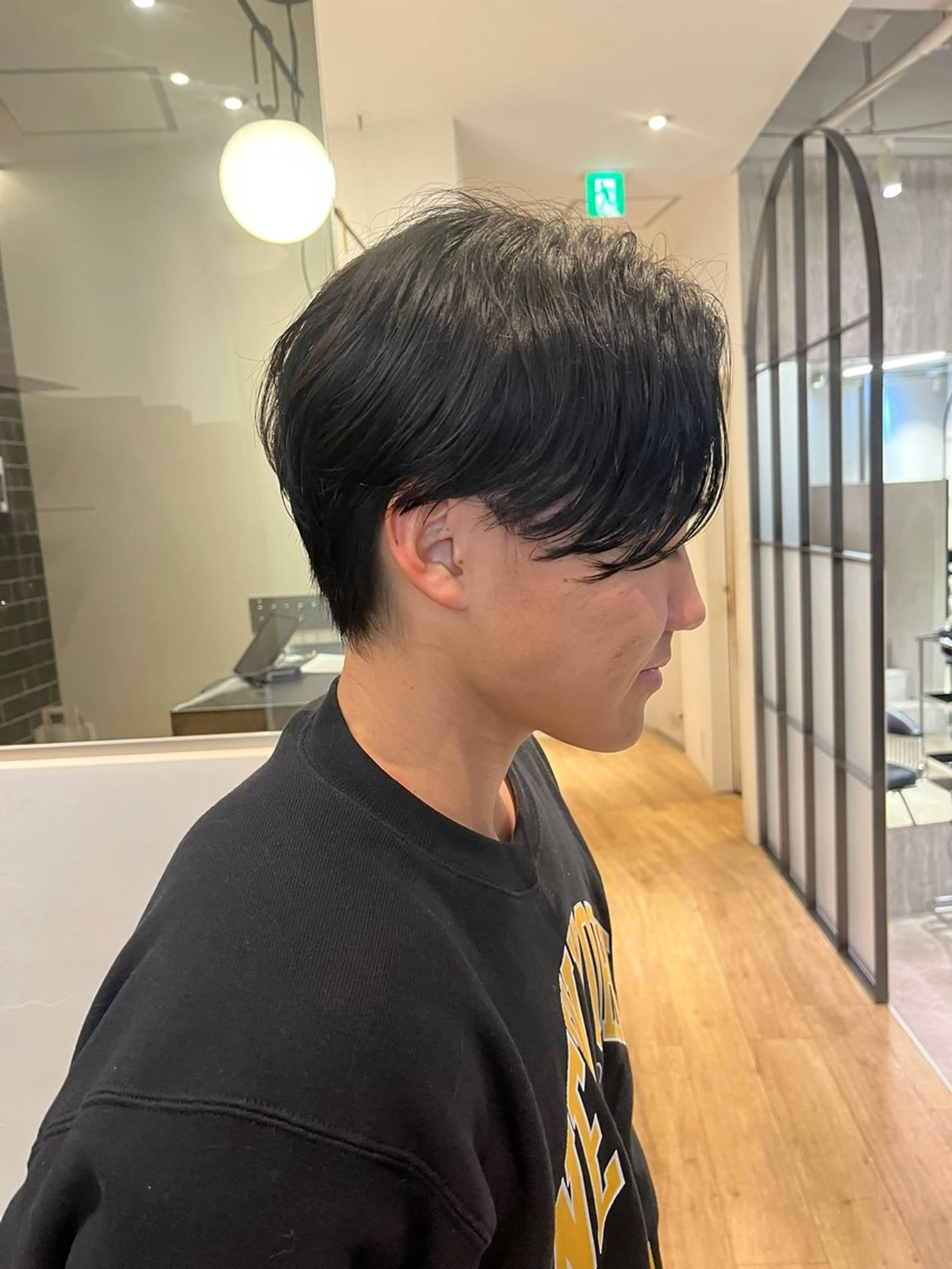 パーマ メンズ センターパート メンズパーマ ニュアンスパーマ 森山 葵のヘアスタイル