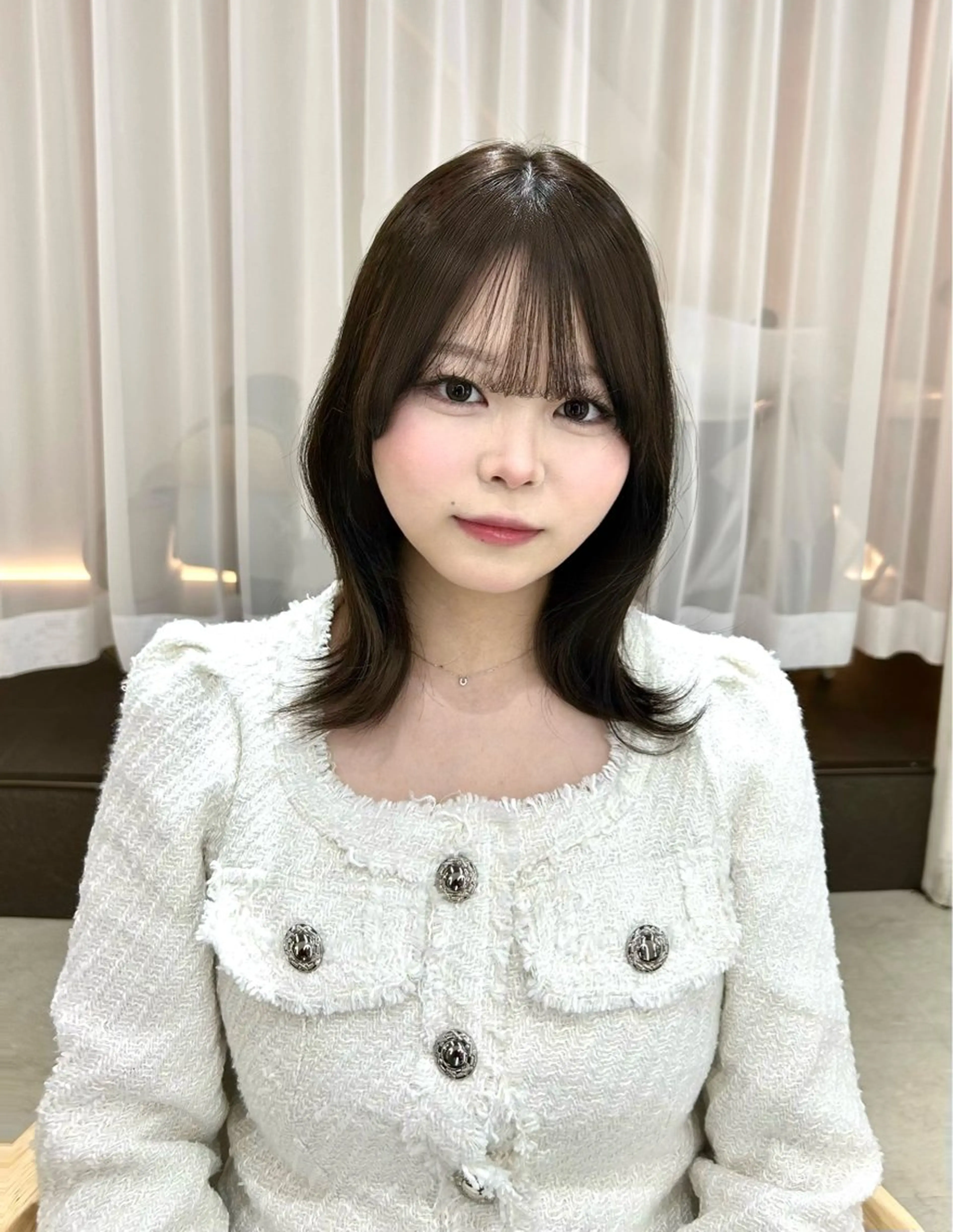 ミディアム カラー ブラウンカラー ダークブラウン ヘアカラー 🎀カラーモデル募集 /KAEDE🎀のヘアスタイル