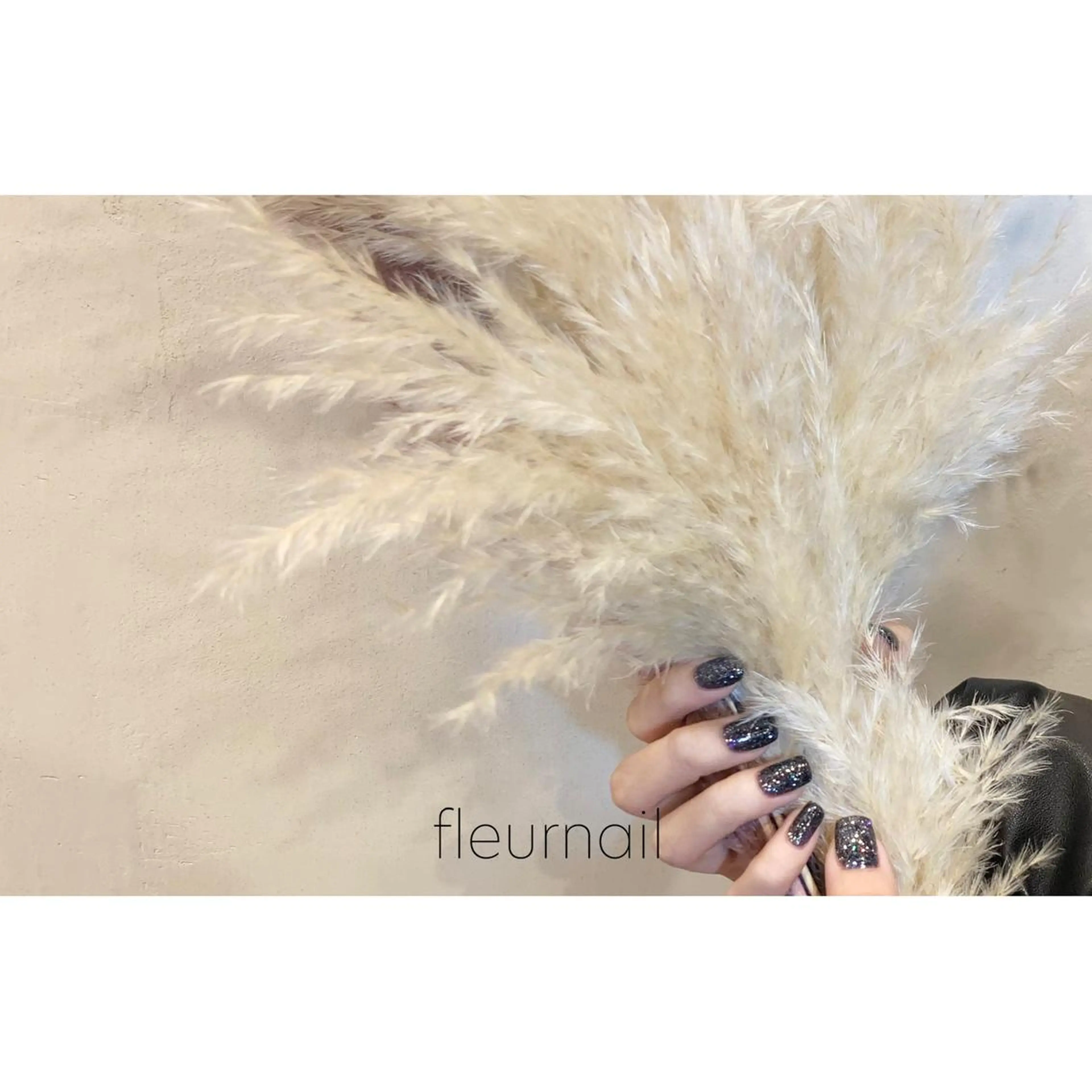 ネイル ブルー 成人式 長さ出し ジェルネイル ラメ(グリッター) ハンドネイル fleurnail miuraのネイルデザイン