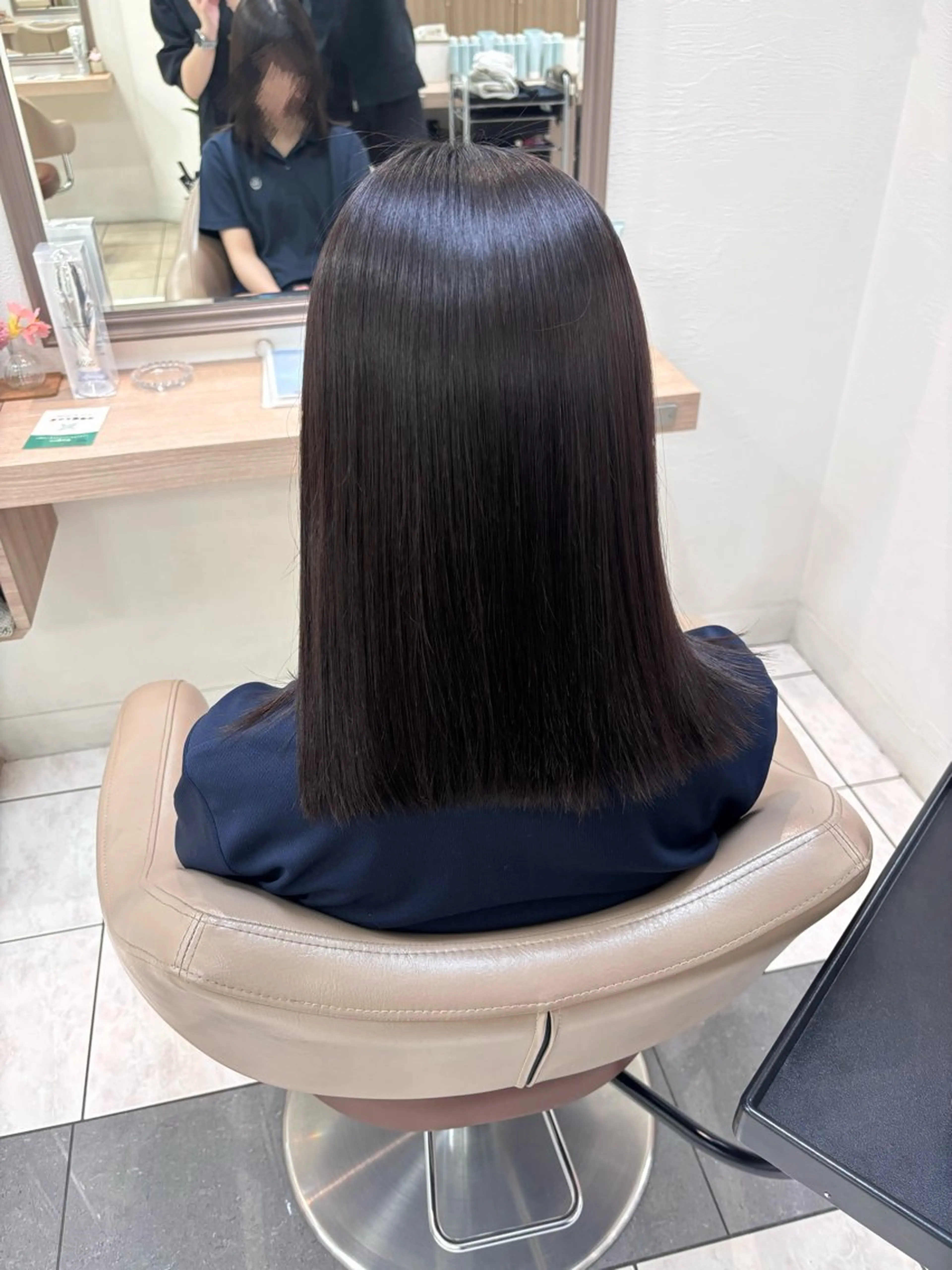 ミディアム 縮毛矯正 🍒Ash国立 阿部妃南🍒のヘアスタイル