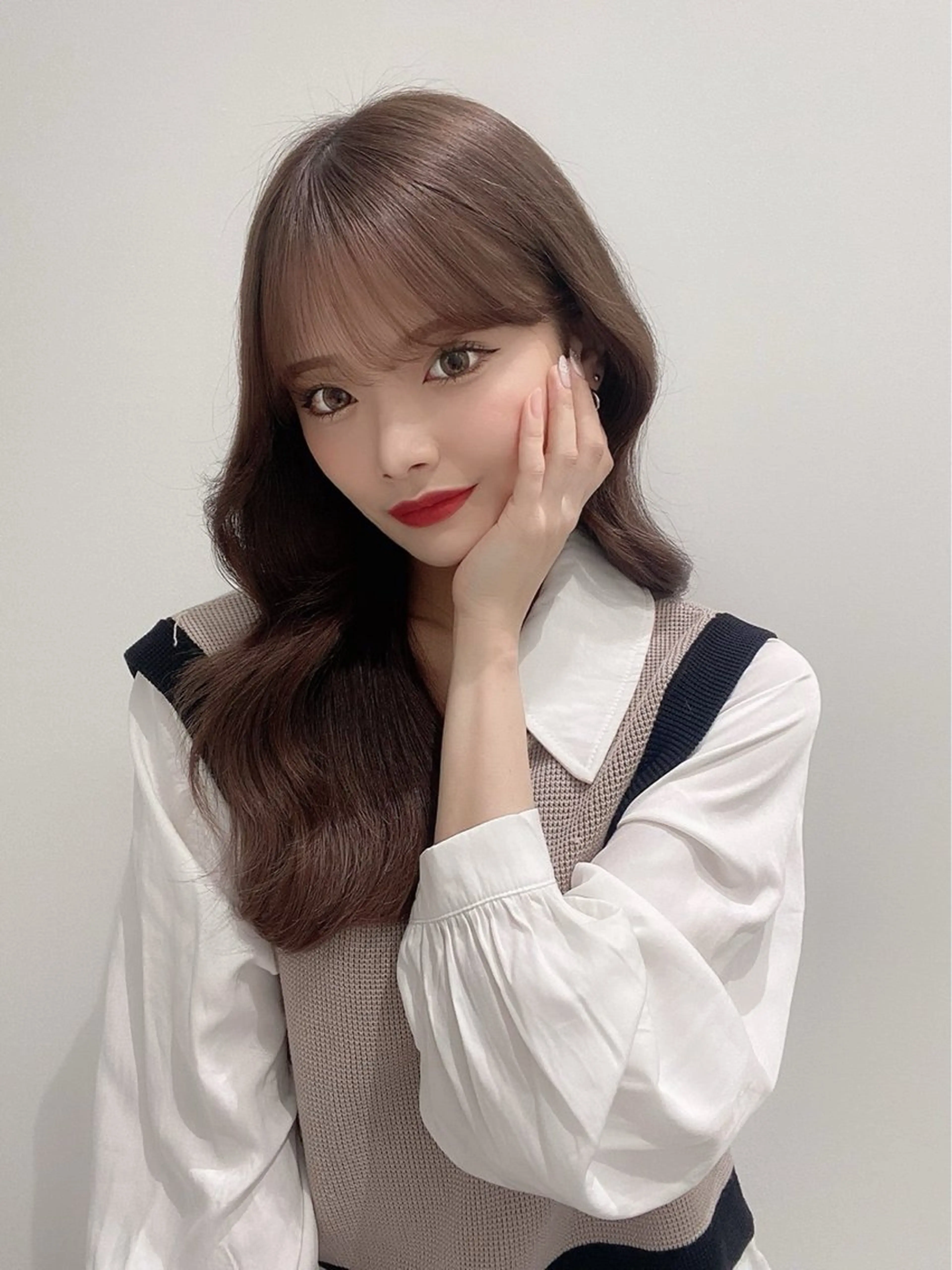 ロング カラー Qmee所属・Shun 透明感カラ ー/似合わせカットのヘアスタイル