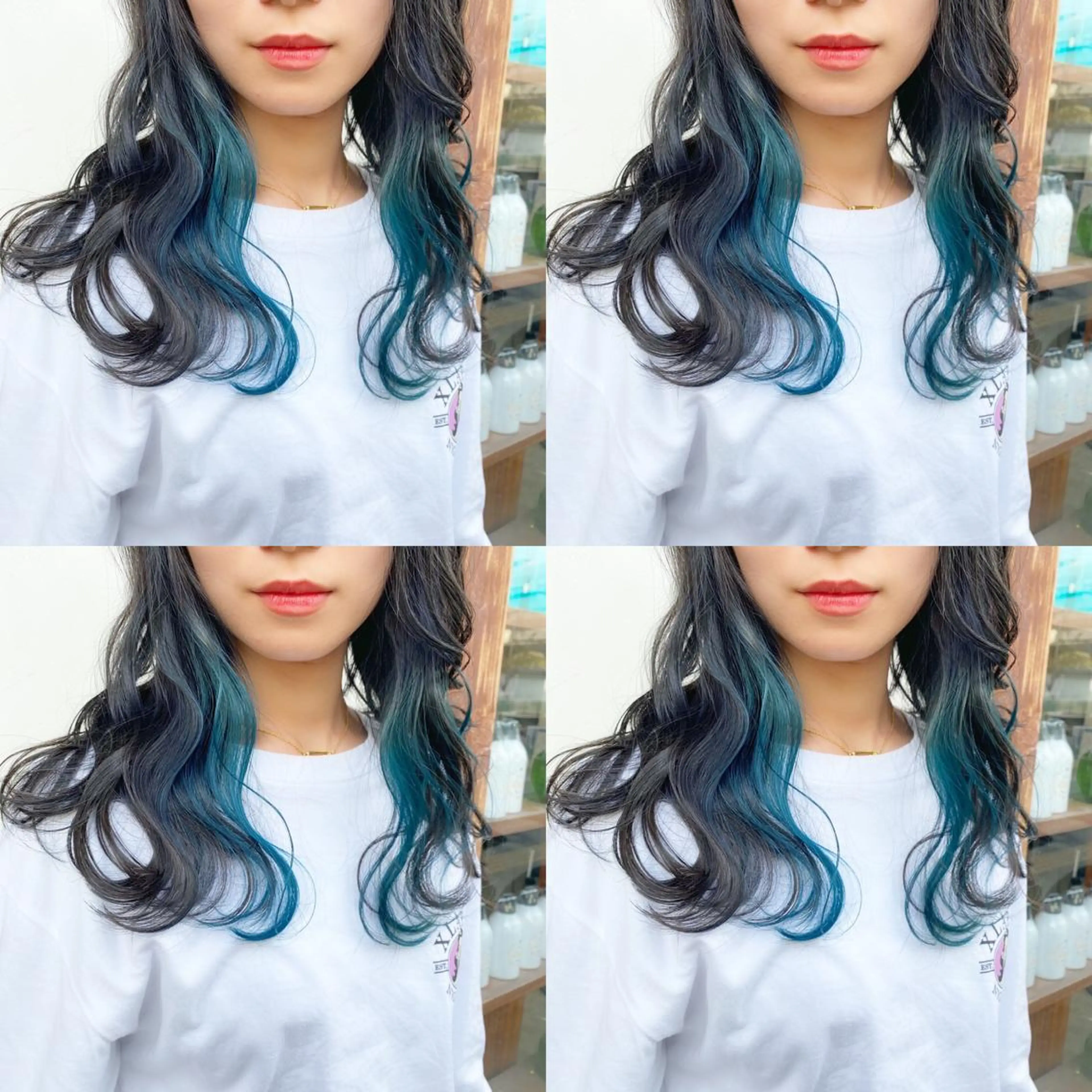 セミロング カラー あさだ しゅうたろうのヘアスタイル