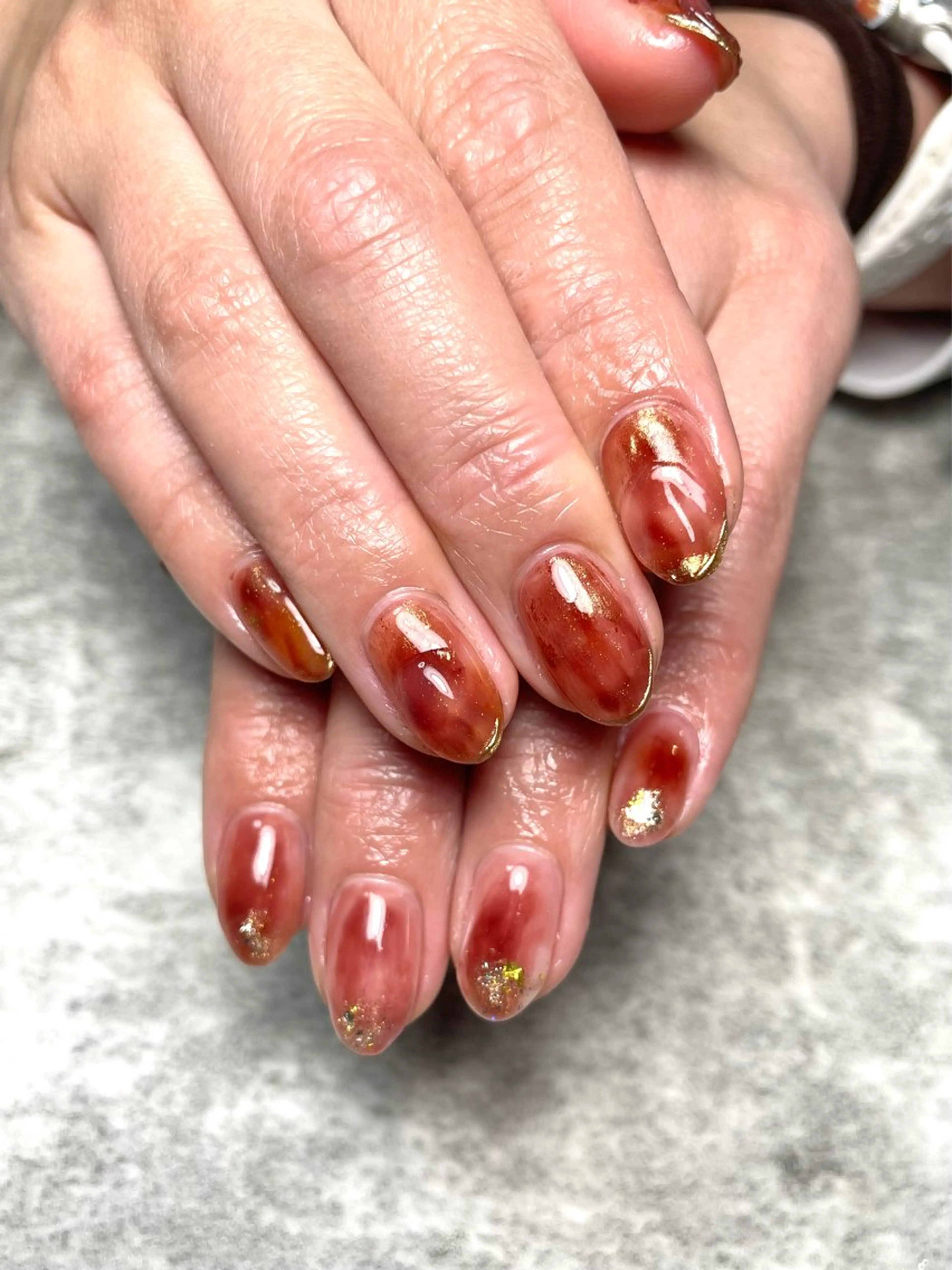 ネイル アートネイル ニュアンスネイル RISA joie nailのネイルデザイン