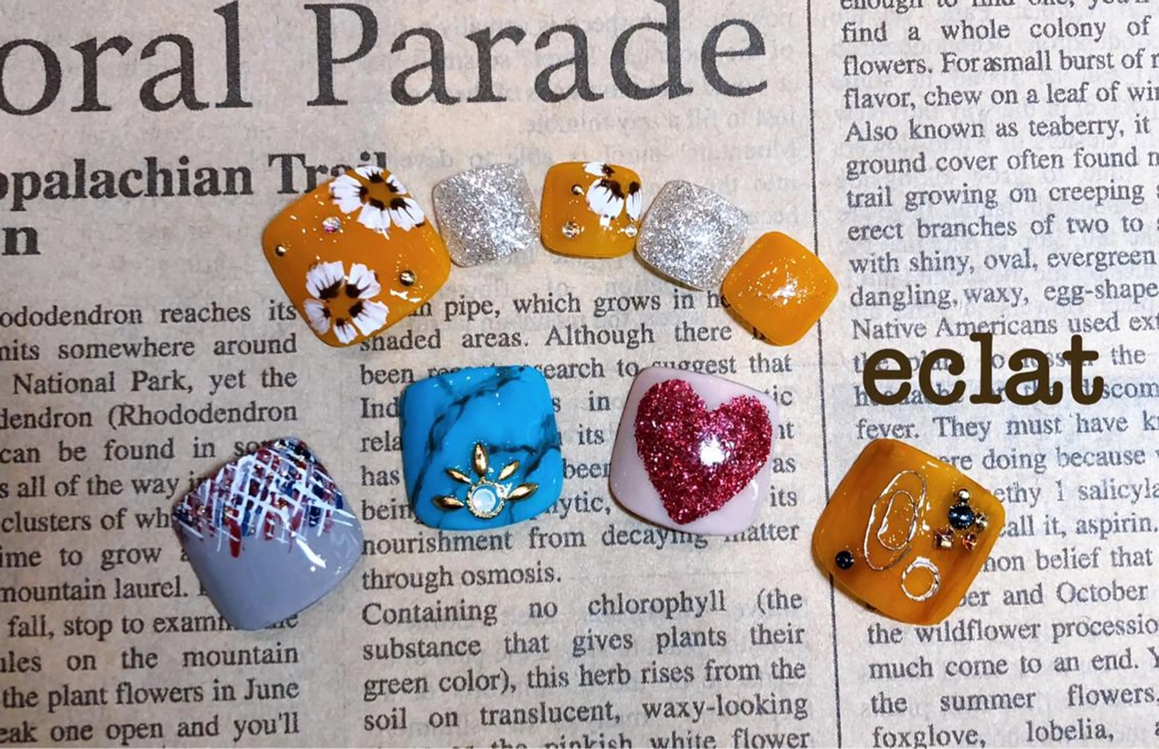 ネイル フットネイル センター南 eclatのネイルデザイン