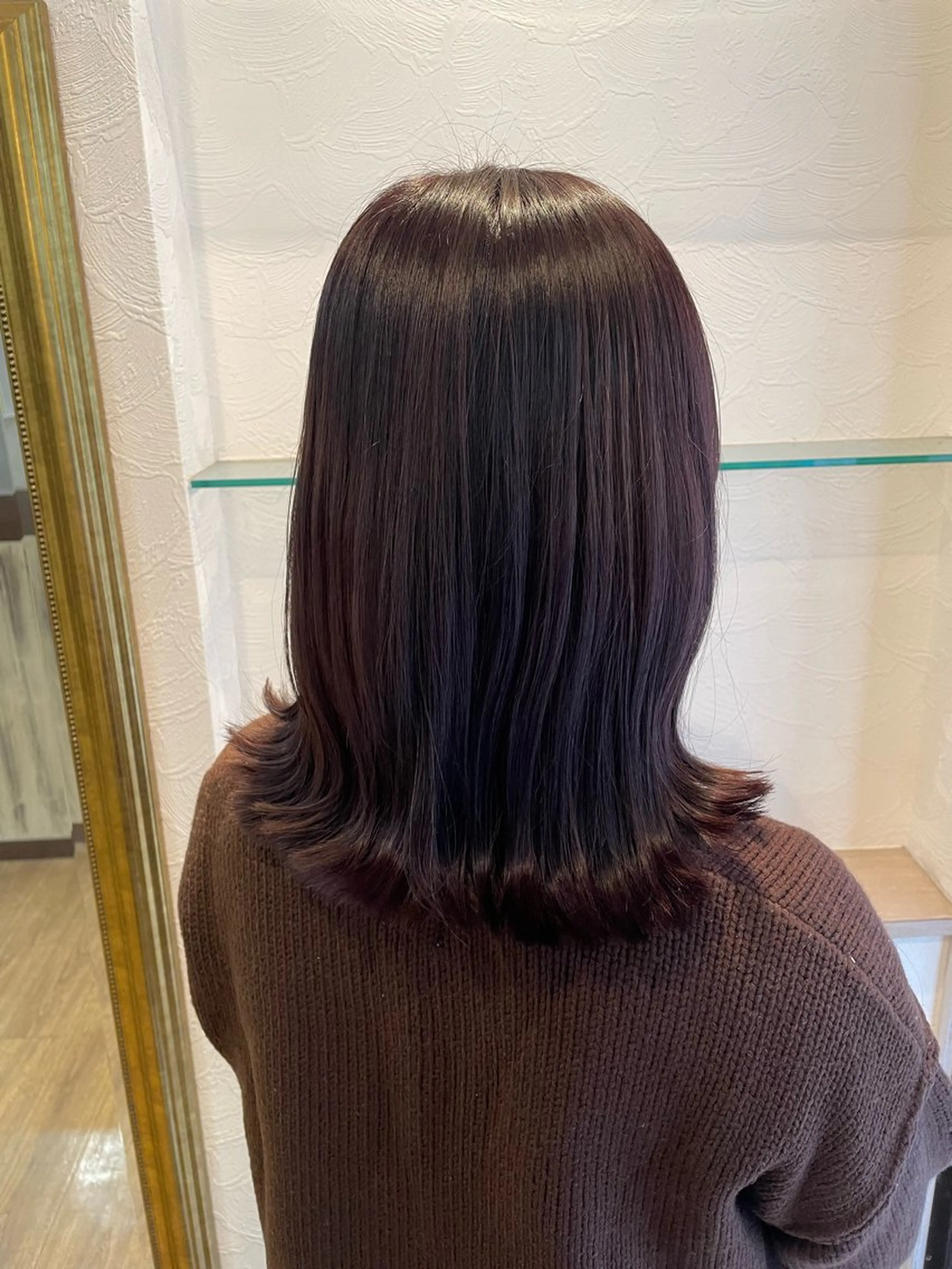 セミロング カラー ラベンダーカラー ピンクカラー 透明感/チョコカラー 💍TAMA💍のヘアスタイル