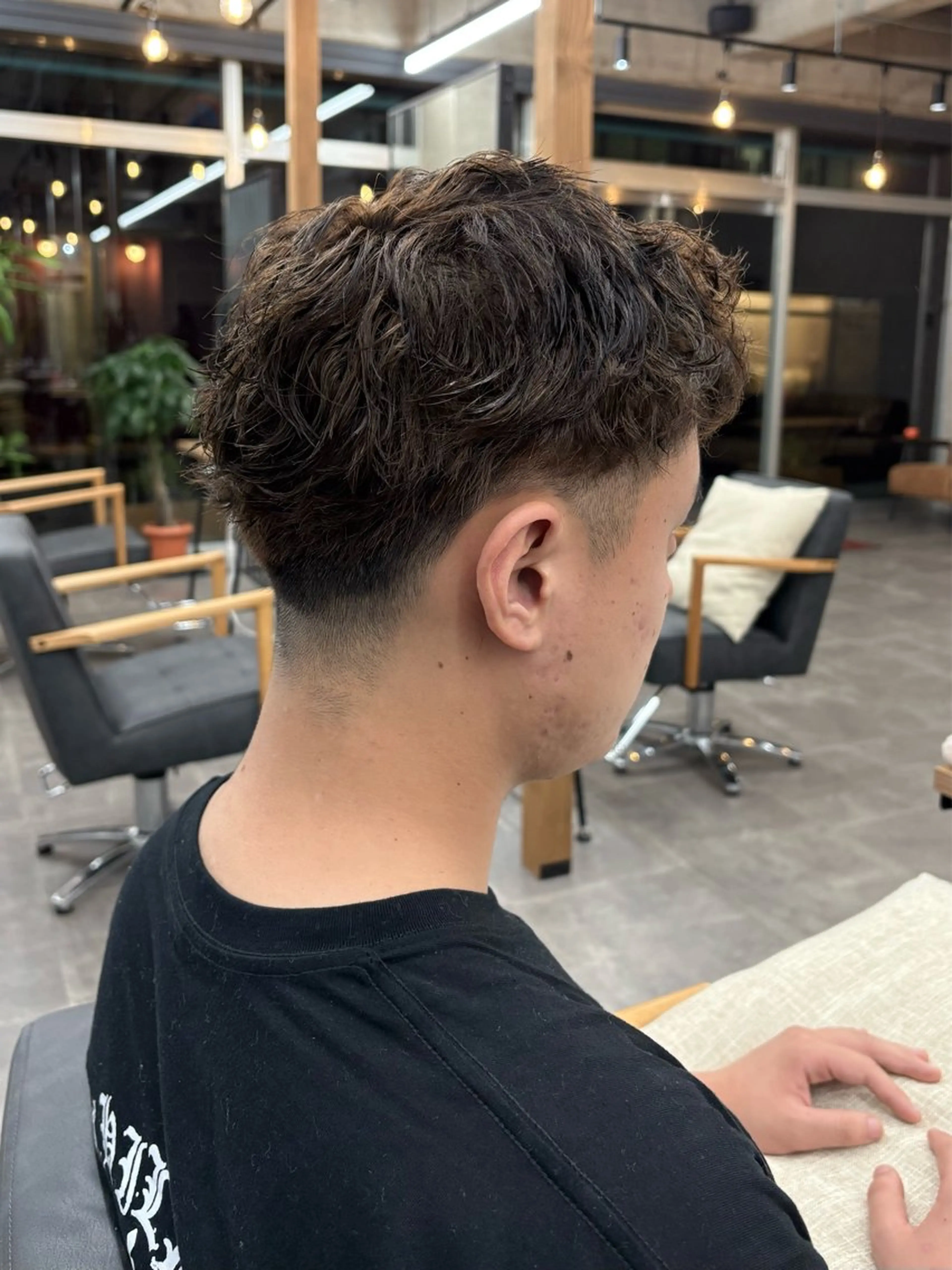 ショート パーマ メンズ メンズパーマ カット いちか🤍 COQU千葉のヘアスタイル