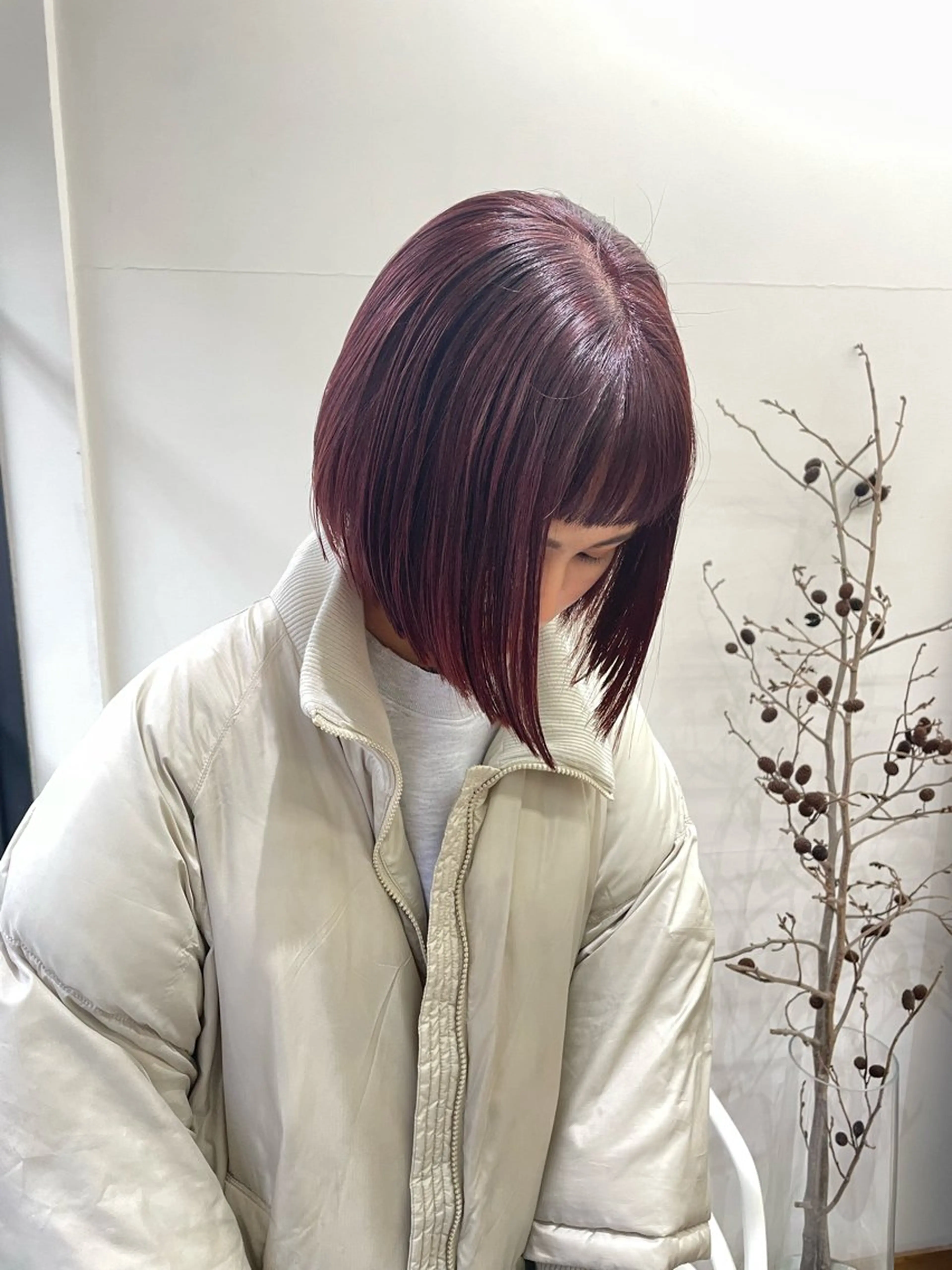 ミディアム カラー パーマ ヘアアレンジ メンズ カット ヘアカラー トリートメント tatsumi/ボブ ウルフ/レイヤーのヘアスタイル