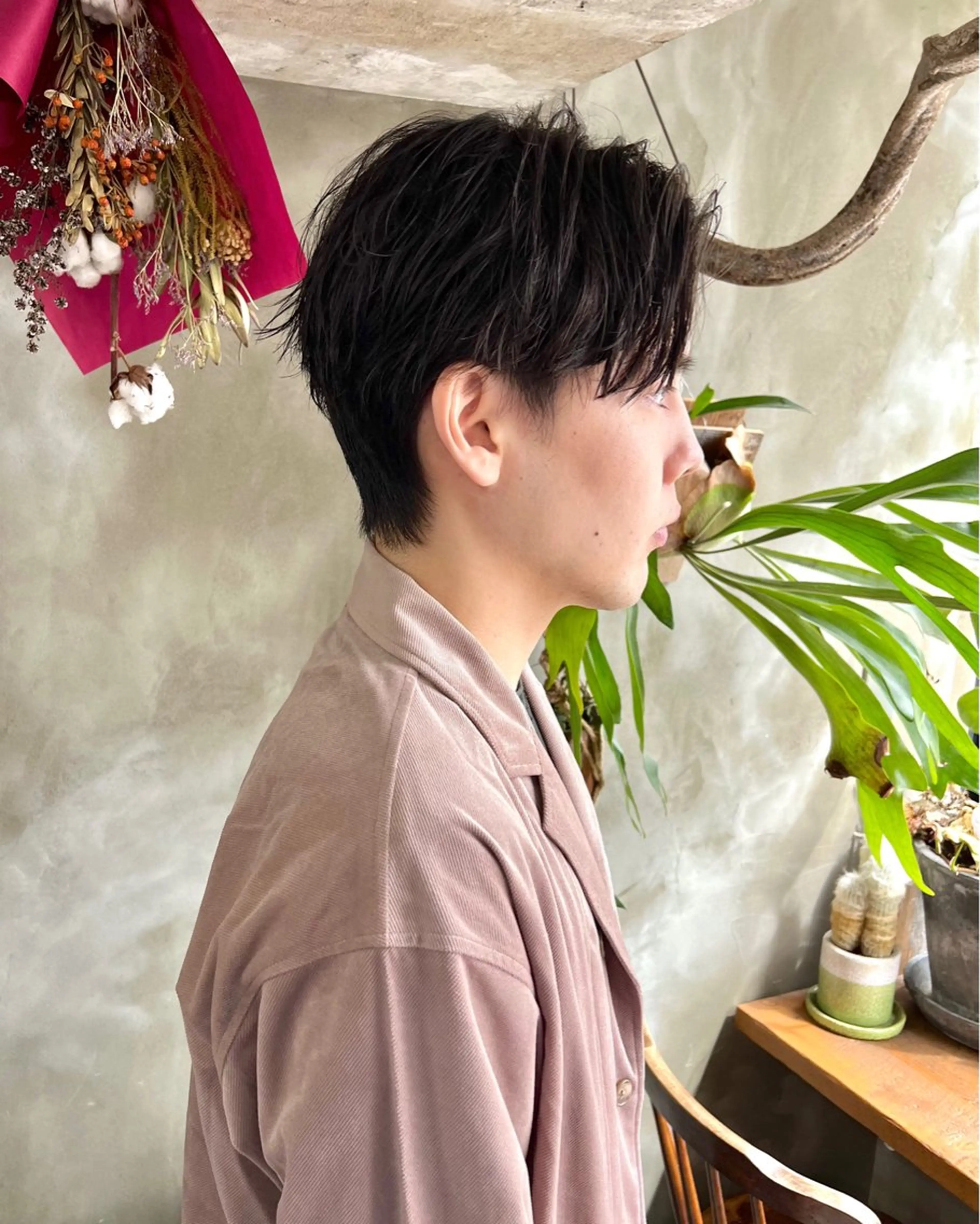 ショート メンズ カット 木村陸弥 似合わせ 透明感カラー🌿のヘアスタイル