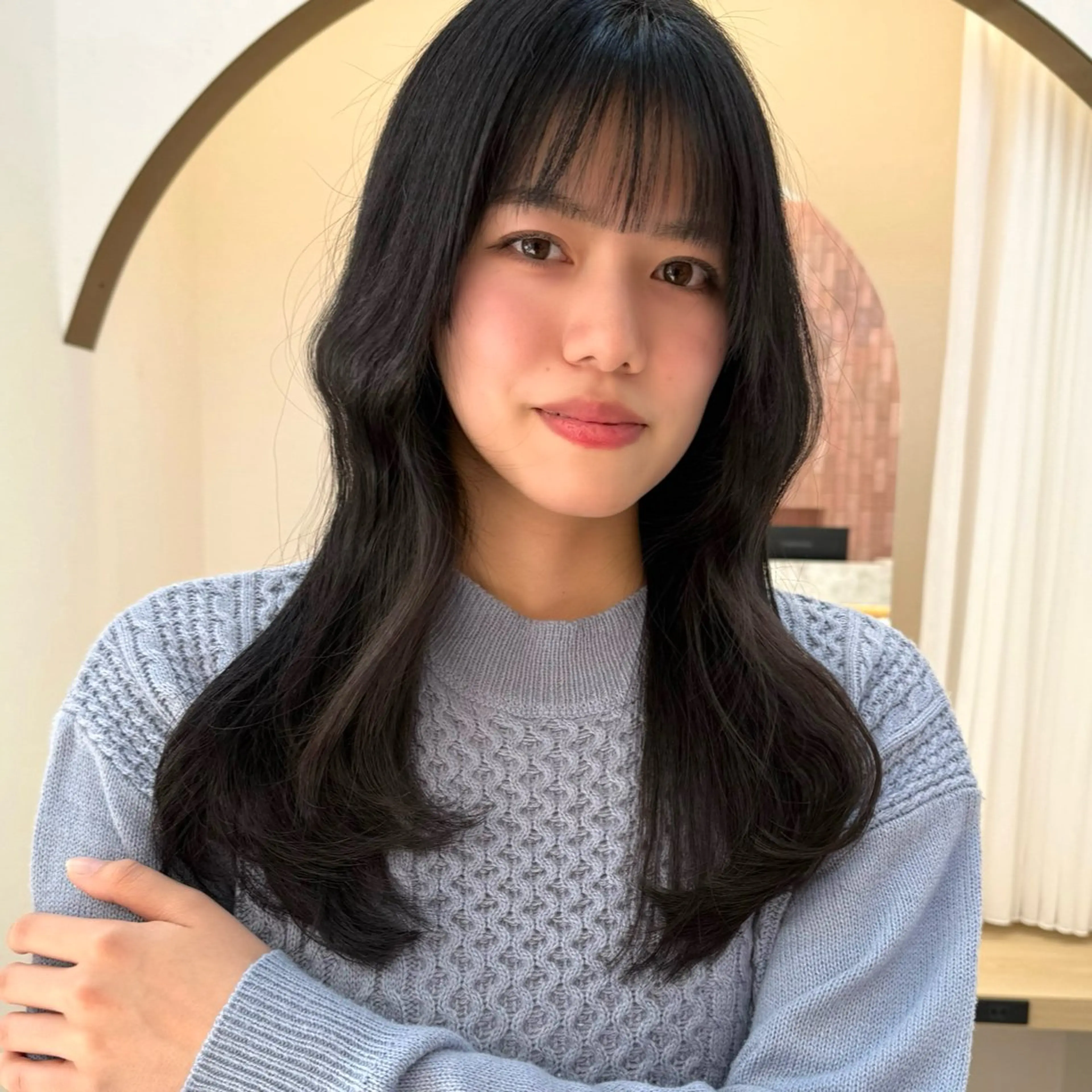 セミロング アッシュ 韓国風カラー ボブ 髪質改善 韓国風ヘア 🌿寄り添い型美容師 🌿yuiのヘアスタイル