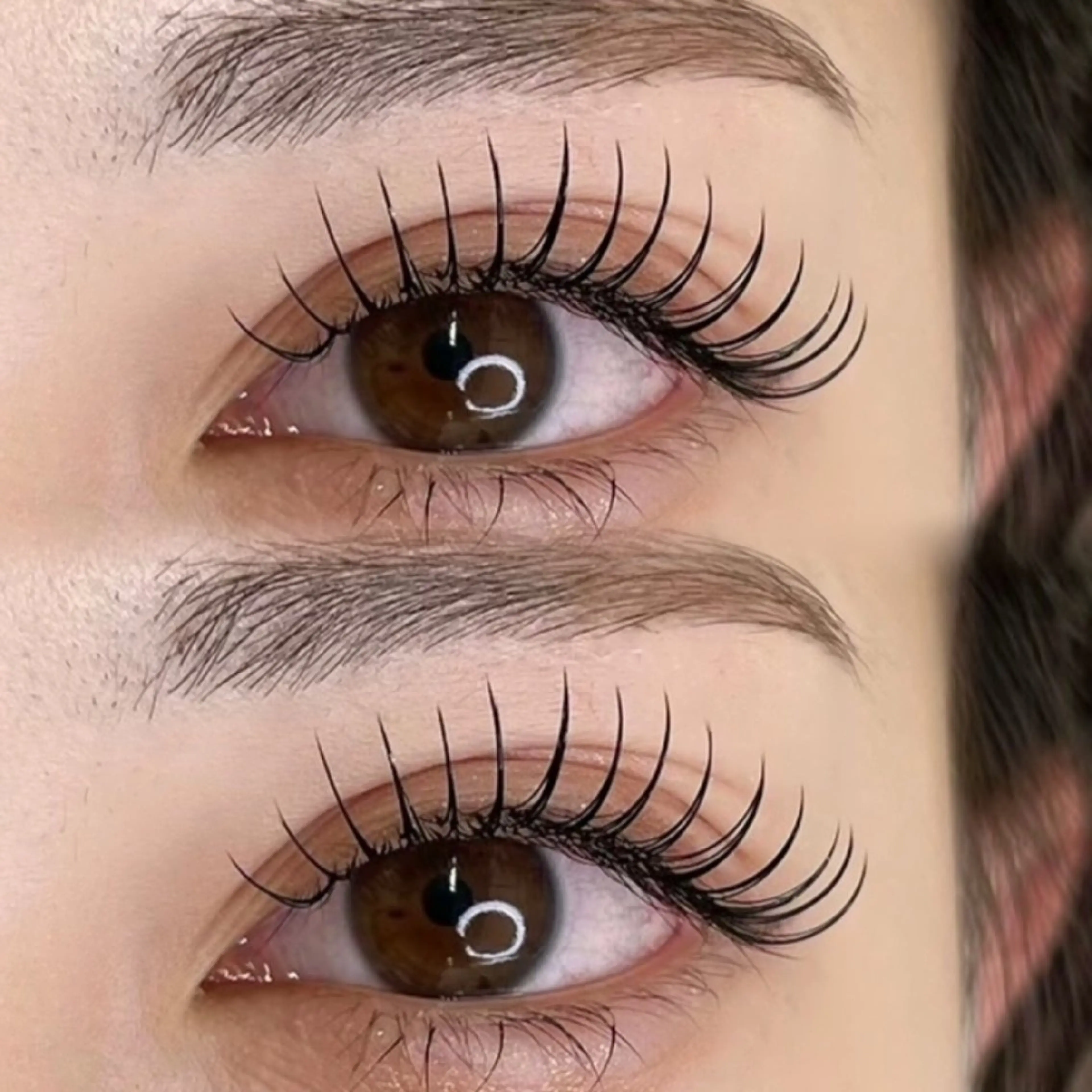 🐟【160本】最高级セーブル:フラットマットラッシュ+アイシャンプー+コーティング剤の写真