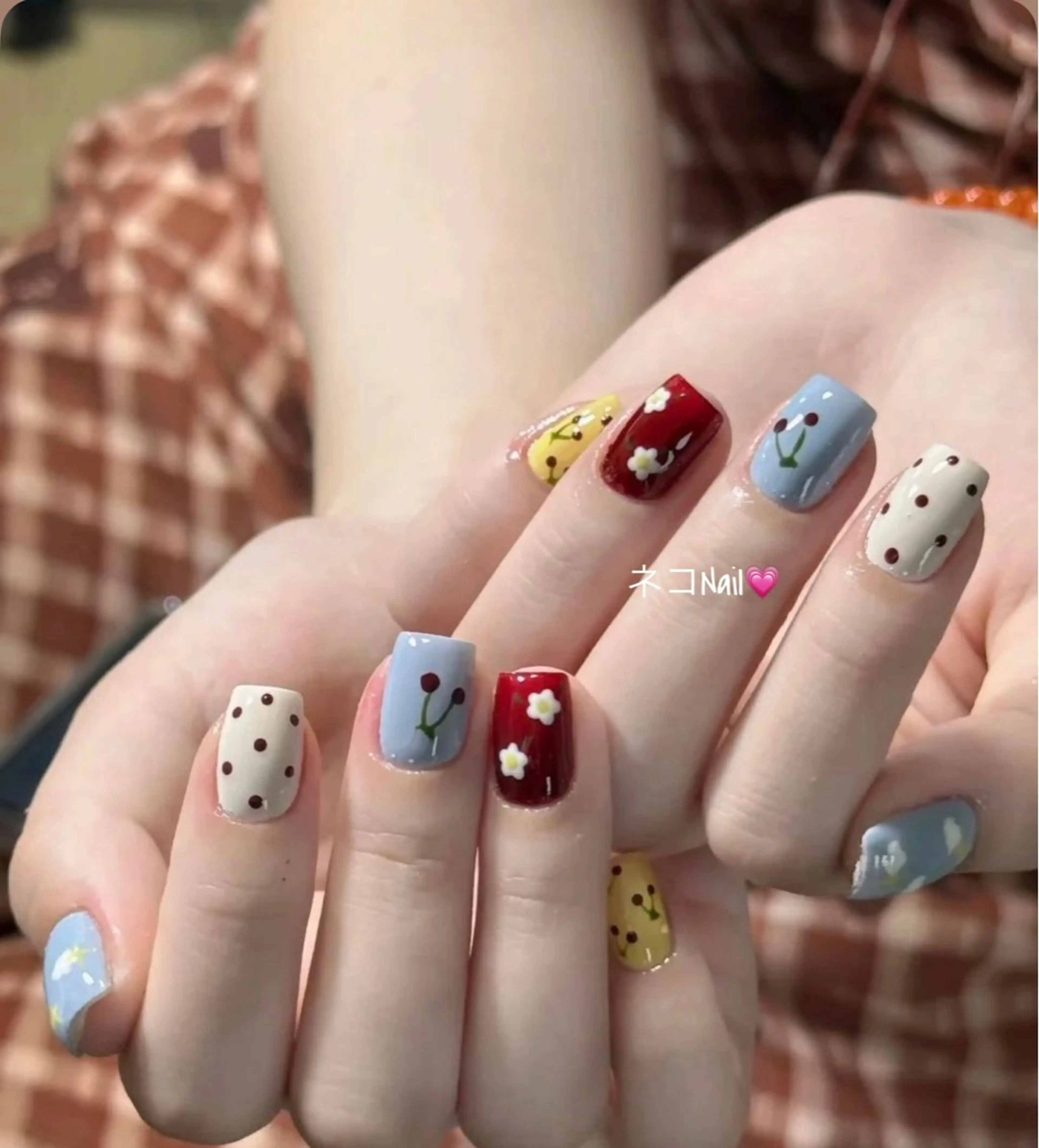 ネイル ジェルネイル ワンカラーネイル ハンドネイル ネコ Nailのネイルデザイン