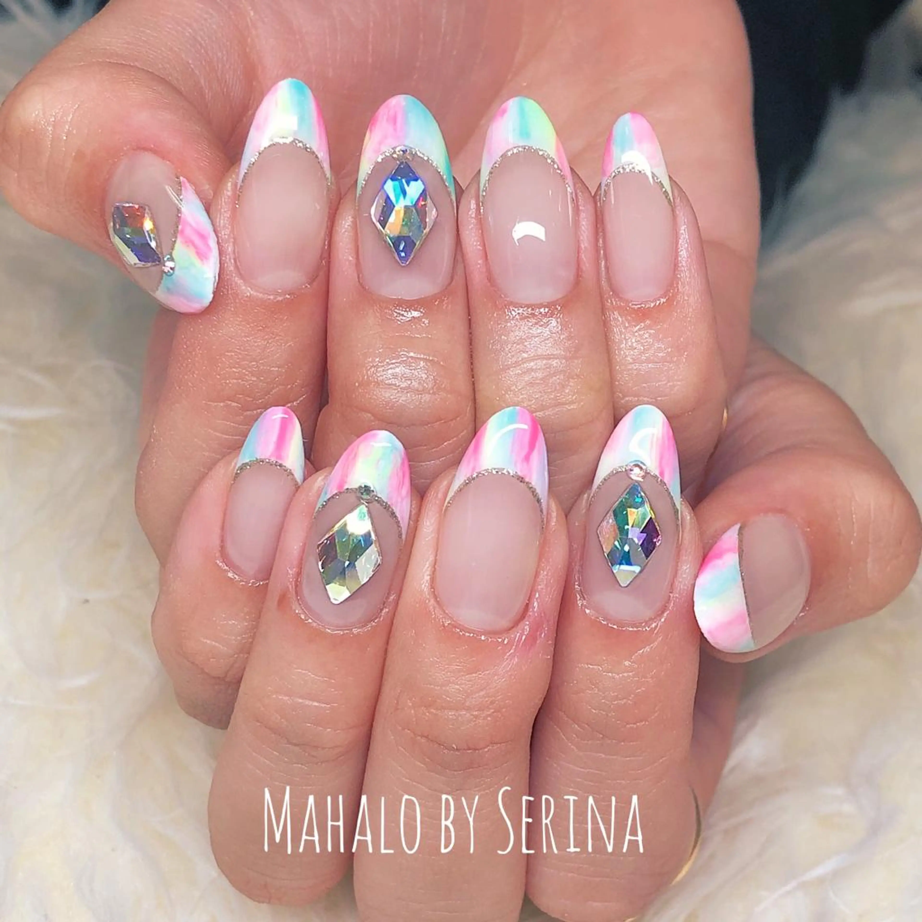 ミディアム カラー ネイル SUNNY BAE. SERINAのネイルデザイン