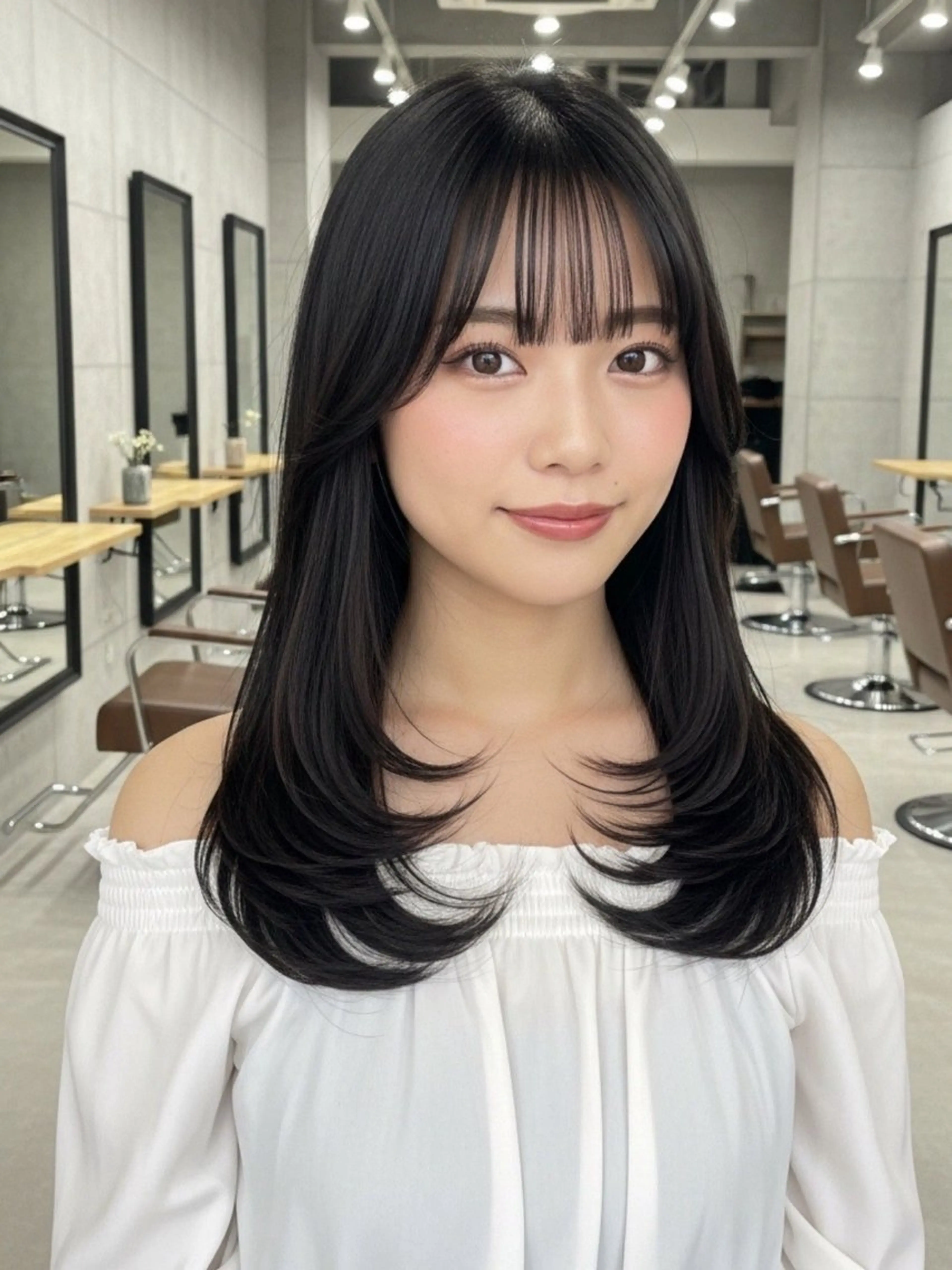 ロング 似合わせボブ✖️ 韓国レイヤー✨小関のヘアスタイル