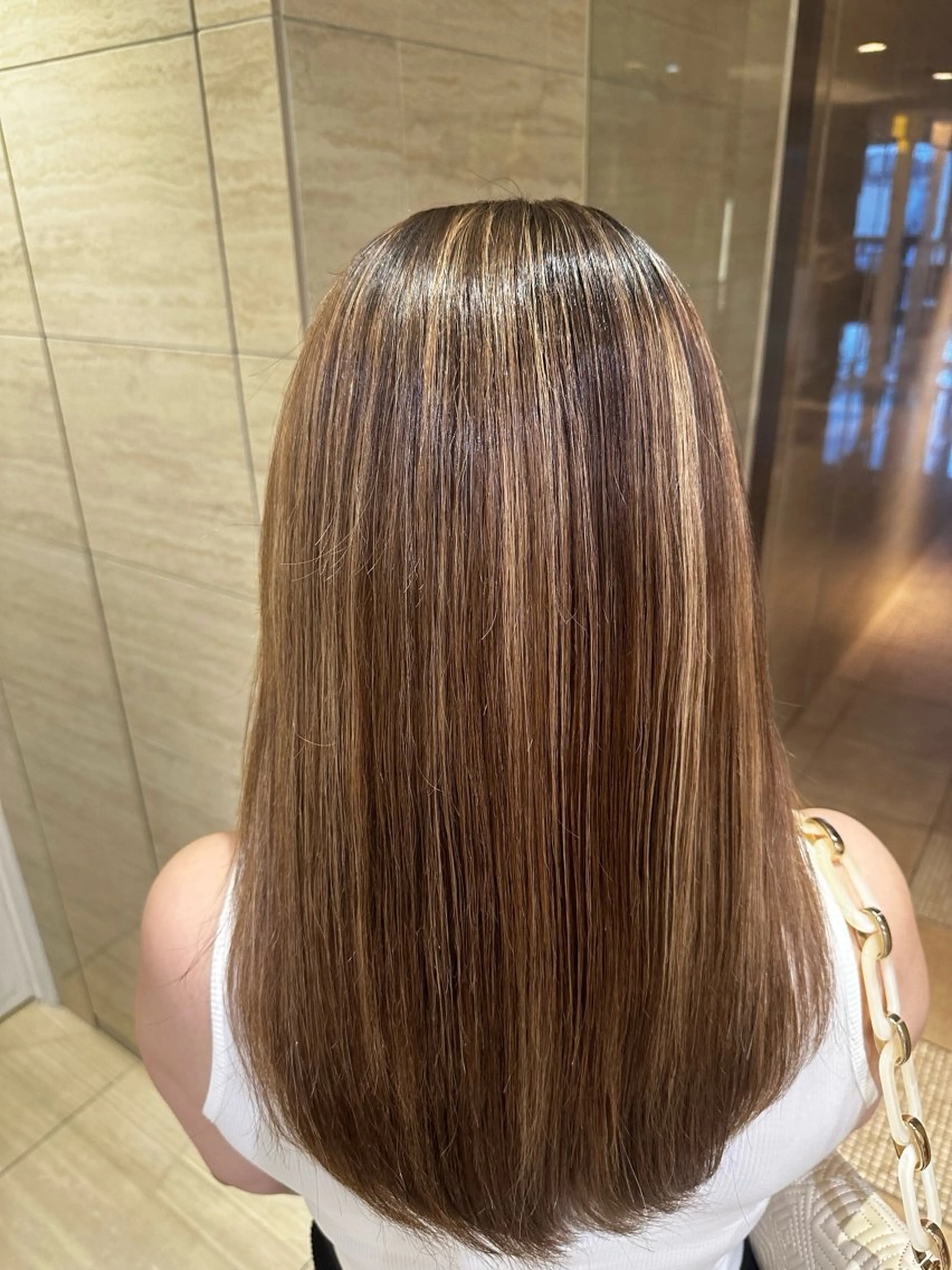 ロング トリートメント SANA/ツヤカラー /カット大船のヘアスタイル