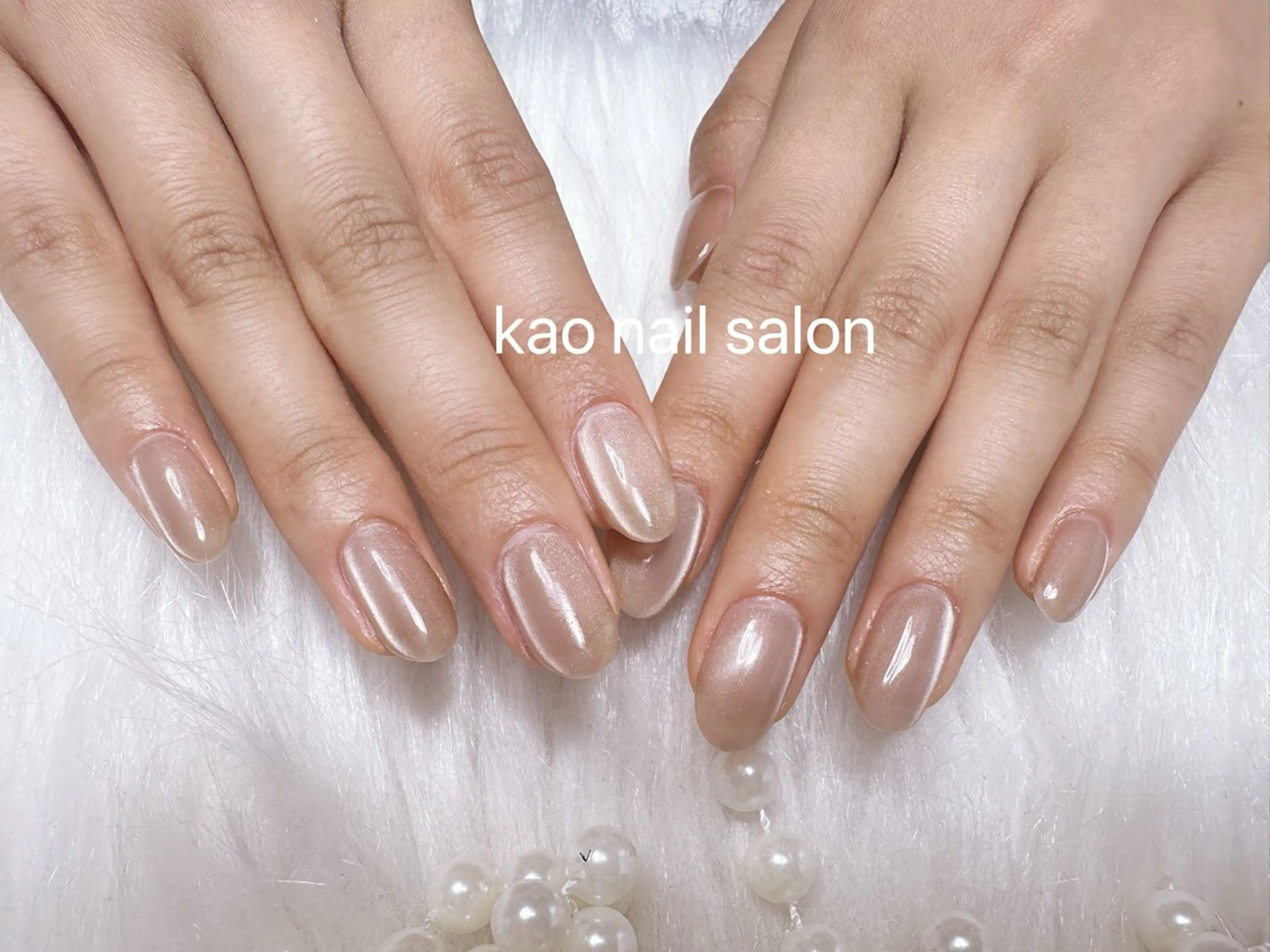 ネイル ハンドネイル kao nail マグネット/長さだしのネイルデザイン