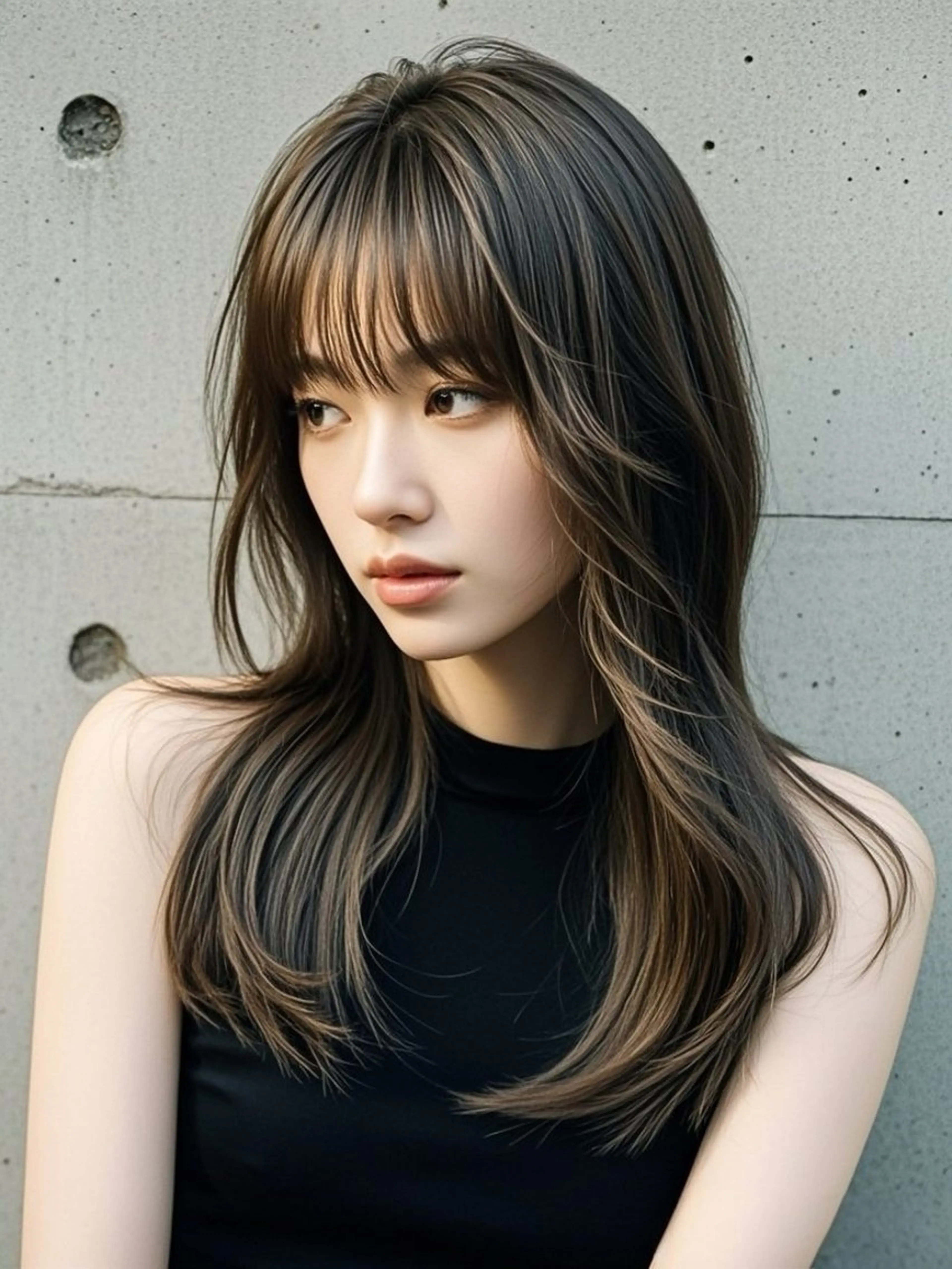 セミロング ショートボブ セミロングパーマ アッシュ ボブ くびれヘア カット ヘアカラー トリートメント ウルフカット 811 大阪梅田 ウルフのヘアスタイル