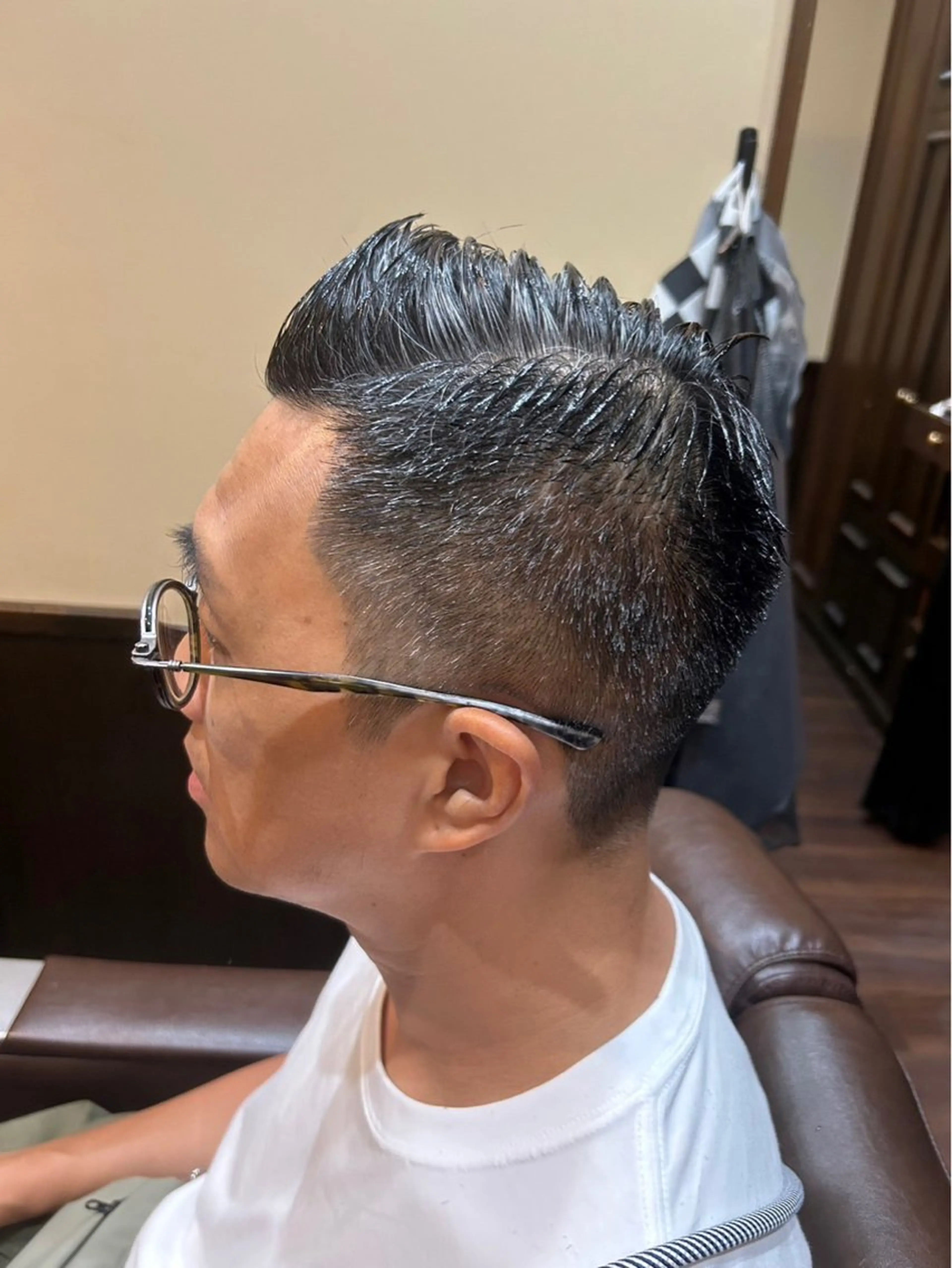 ショート HIRO GINZA BARBER SHOP 名古屋本店【ヒロギンザ バーバーショップ】所属・ヒロ銀座牛山 友晴のヘアスタイル