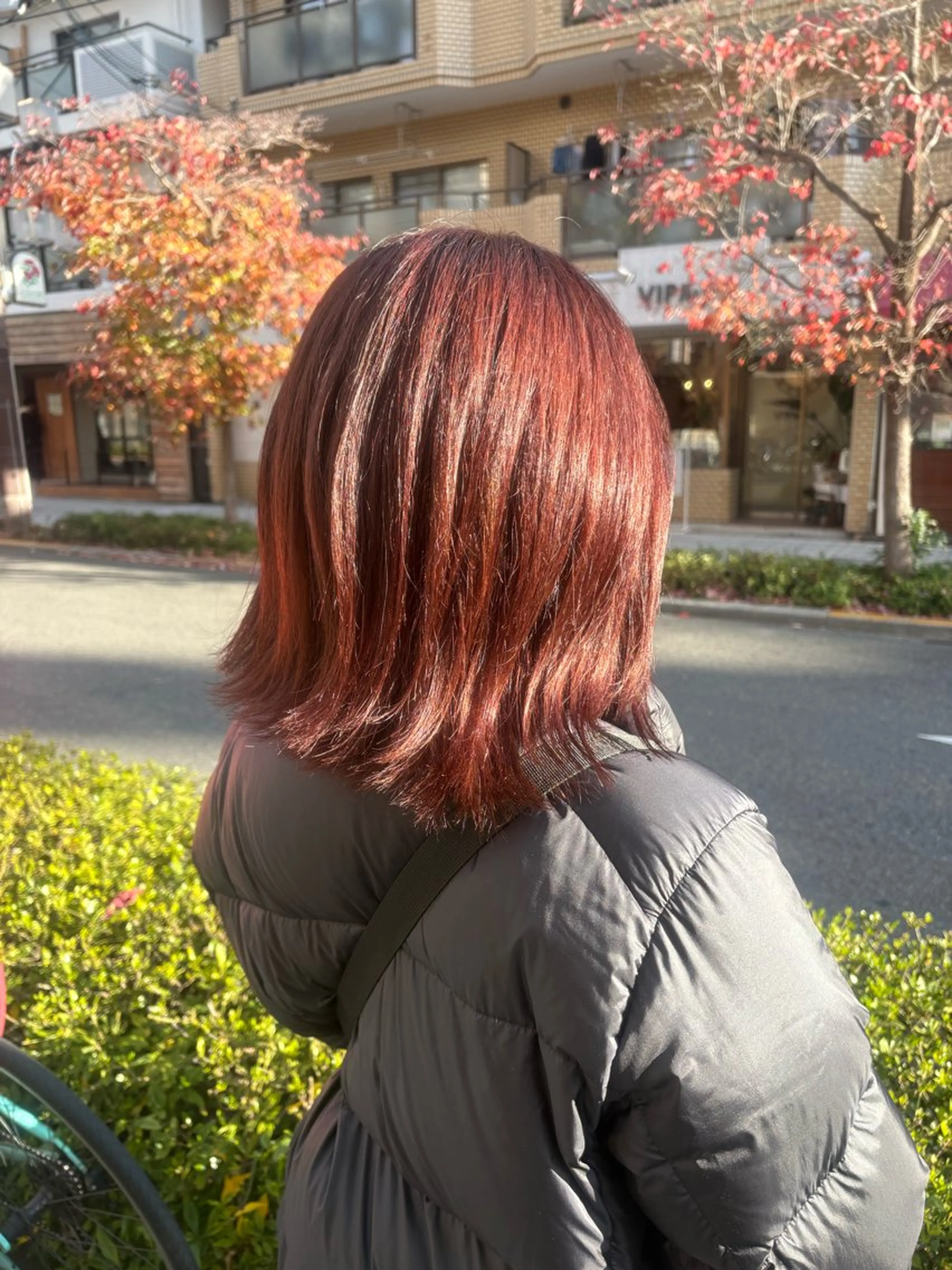 ミディアム カット ヘアカラー 西村 弘輝 パーマ/艶髪カラーのヘアスタイル