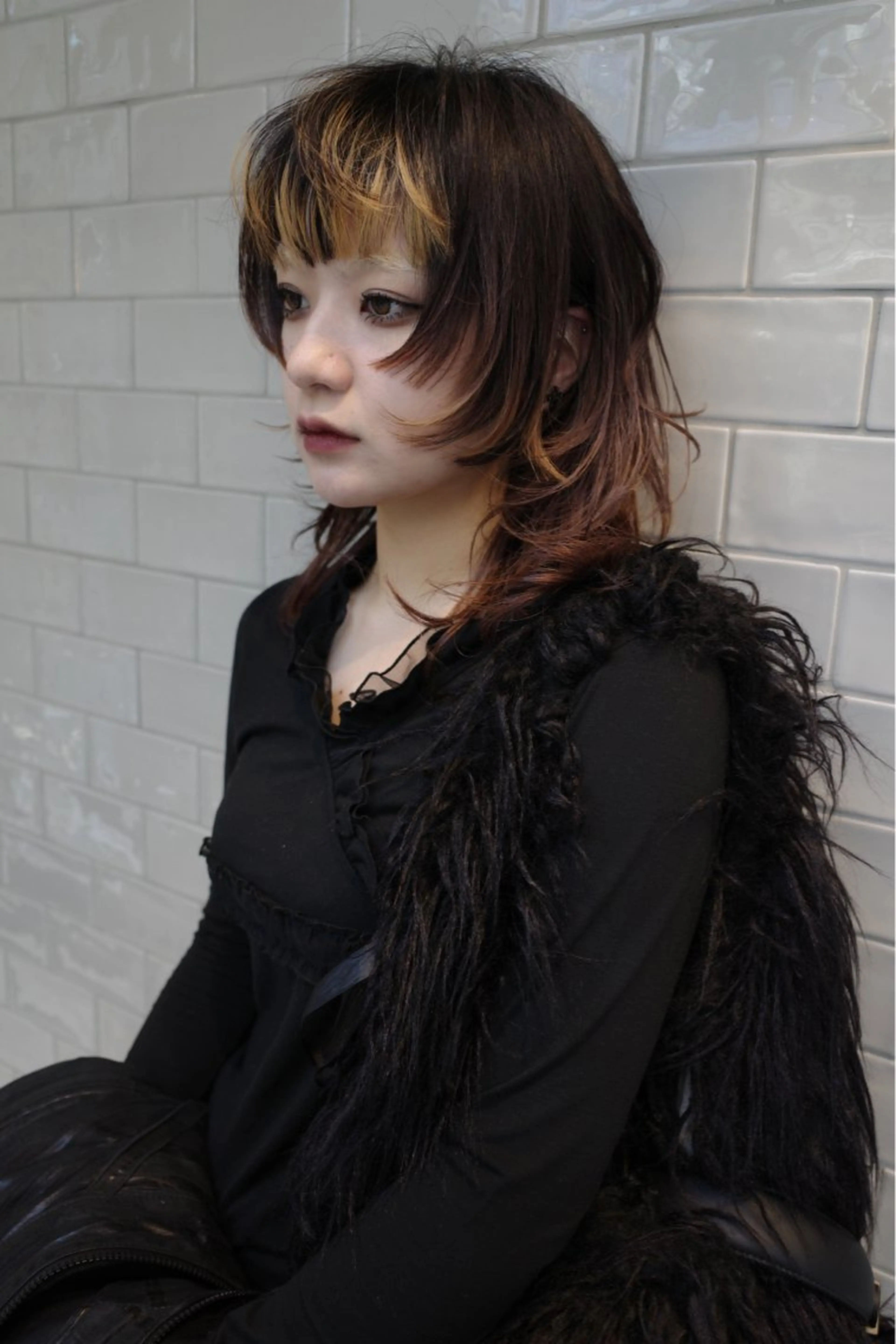 ミディアム カラー カット ヘアカラー トリートメント ブリーチ🪡 ボブ🐬レイヤーのヘアスタイル