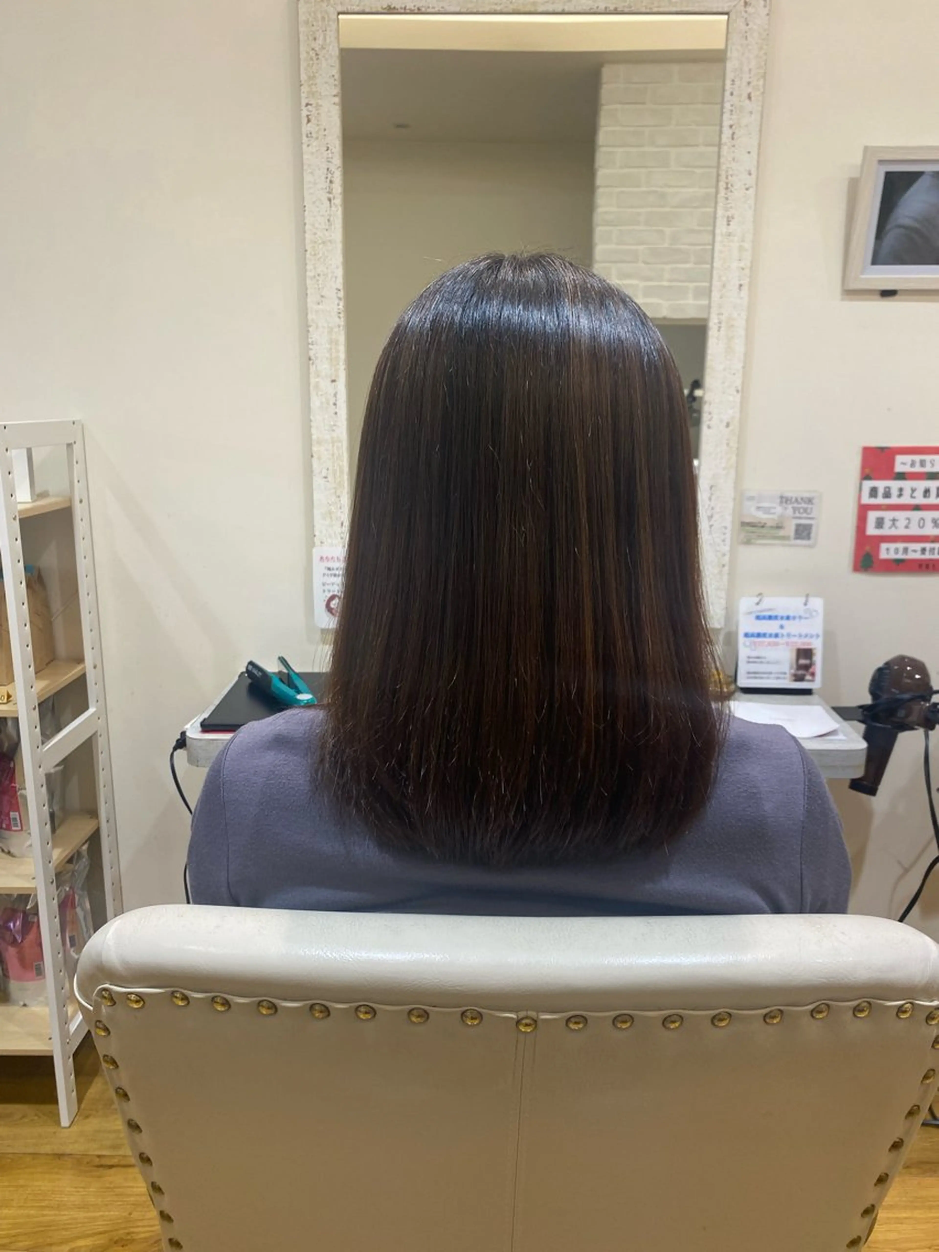 ミディアム レイヤーカット 似合わせカット /ニュアンスパーマのヘアスタイル