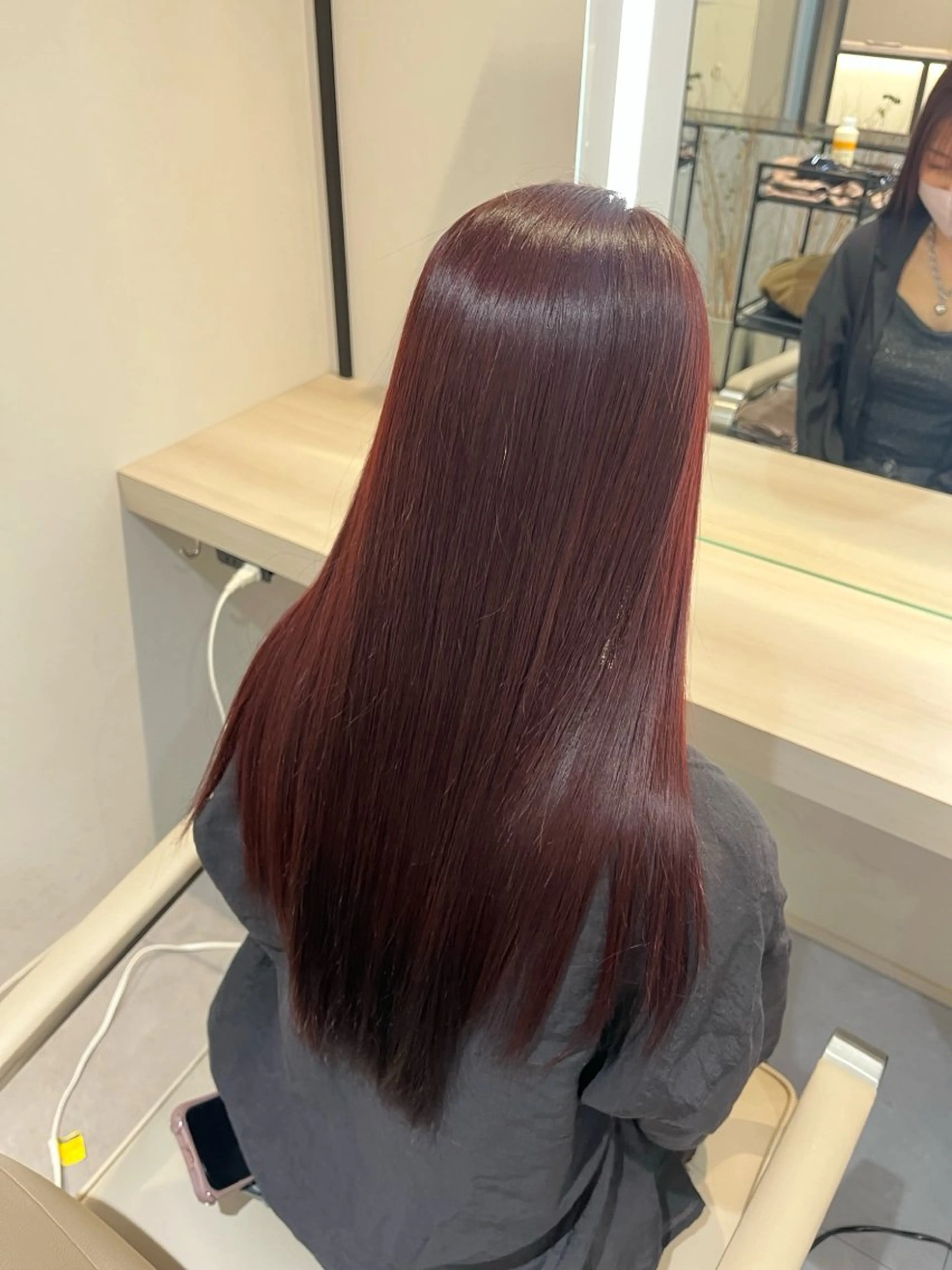 ロング カラー ヘアカラー トリートメント miku/暖色カラー /メンズ歓迎のヘアスタイル