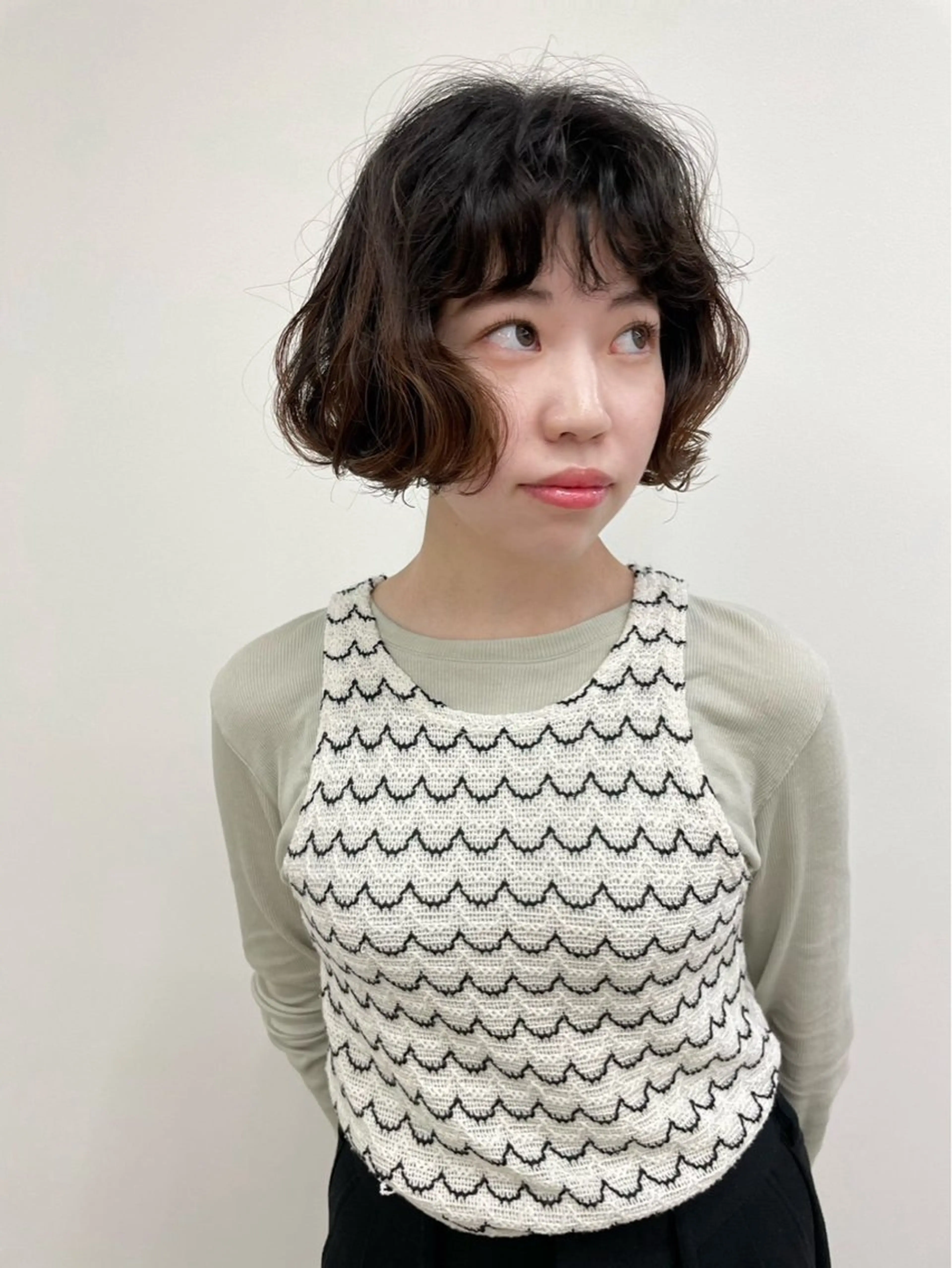 ショート 髪質改善/艶カラー /透明感/石田桃子のヘアスタイル