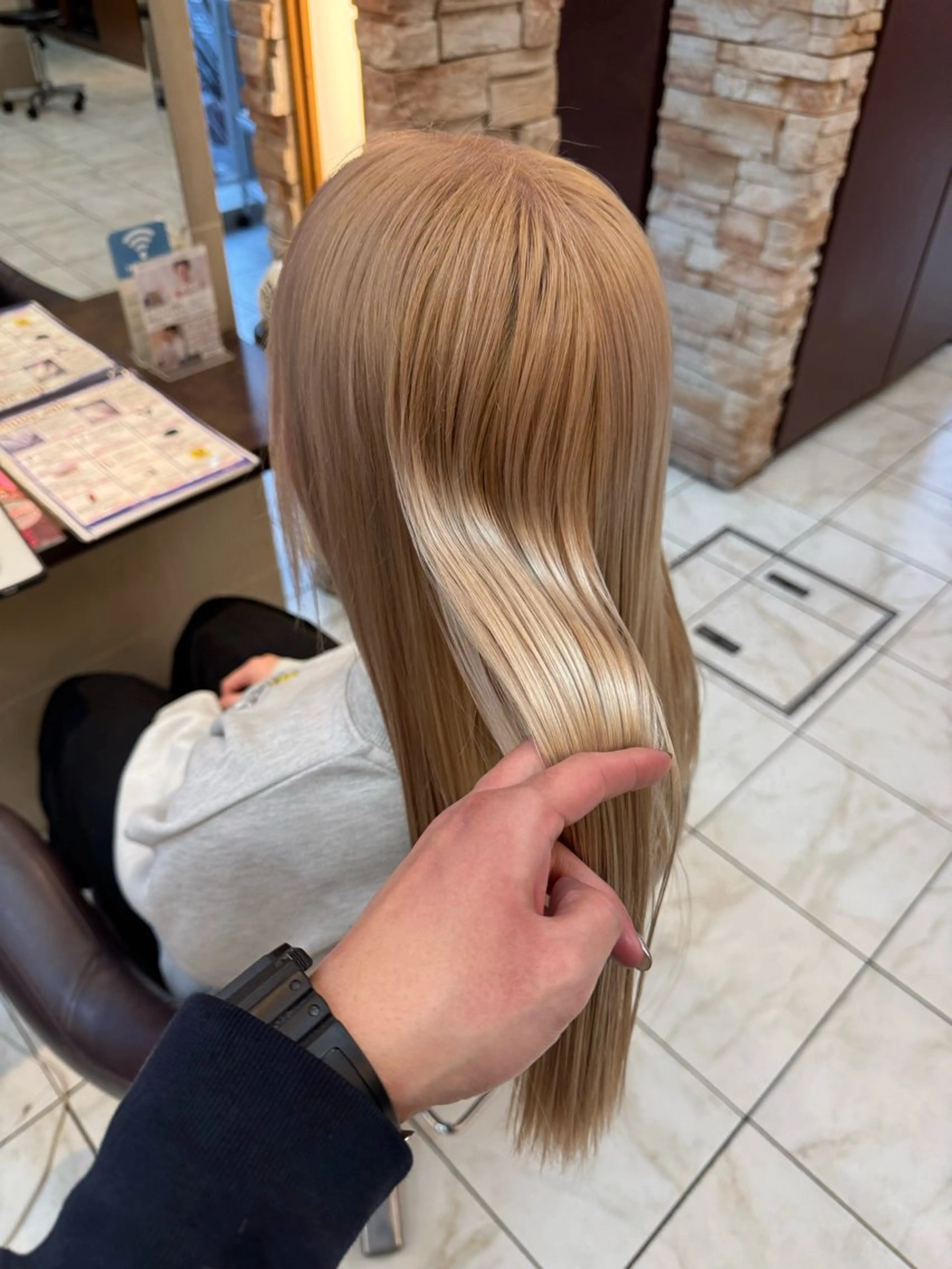 ロング カラー カット ヘアカラー ⭐️透明感カラー/ パーマ⭐️宮野翔のヘアスタイル