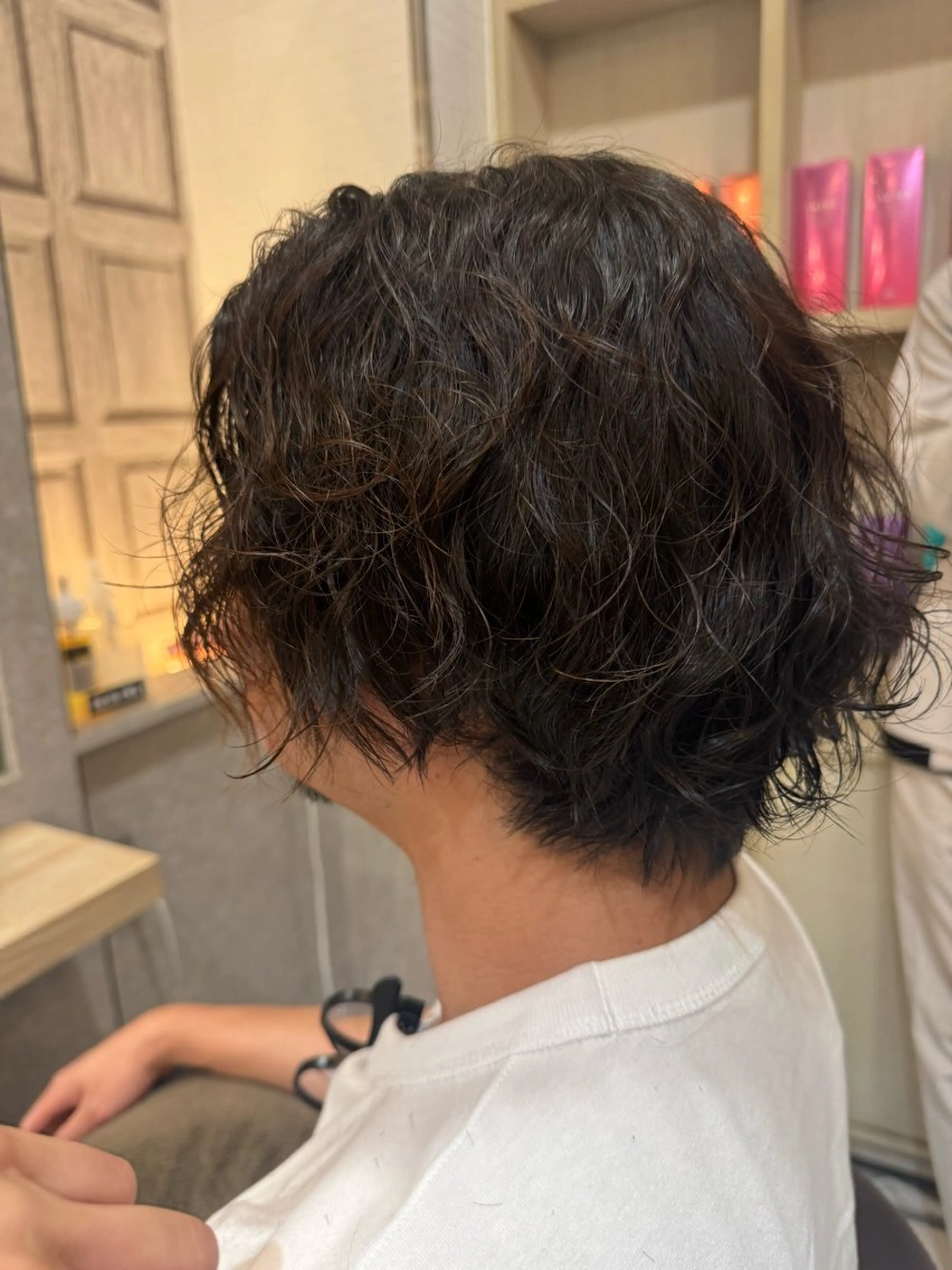 ショート パーマ メンズ beaute錦糸町 🦖⋆͛yuka💚のヘアスタイル