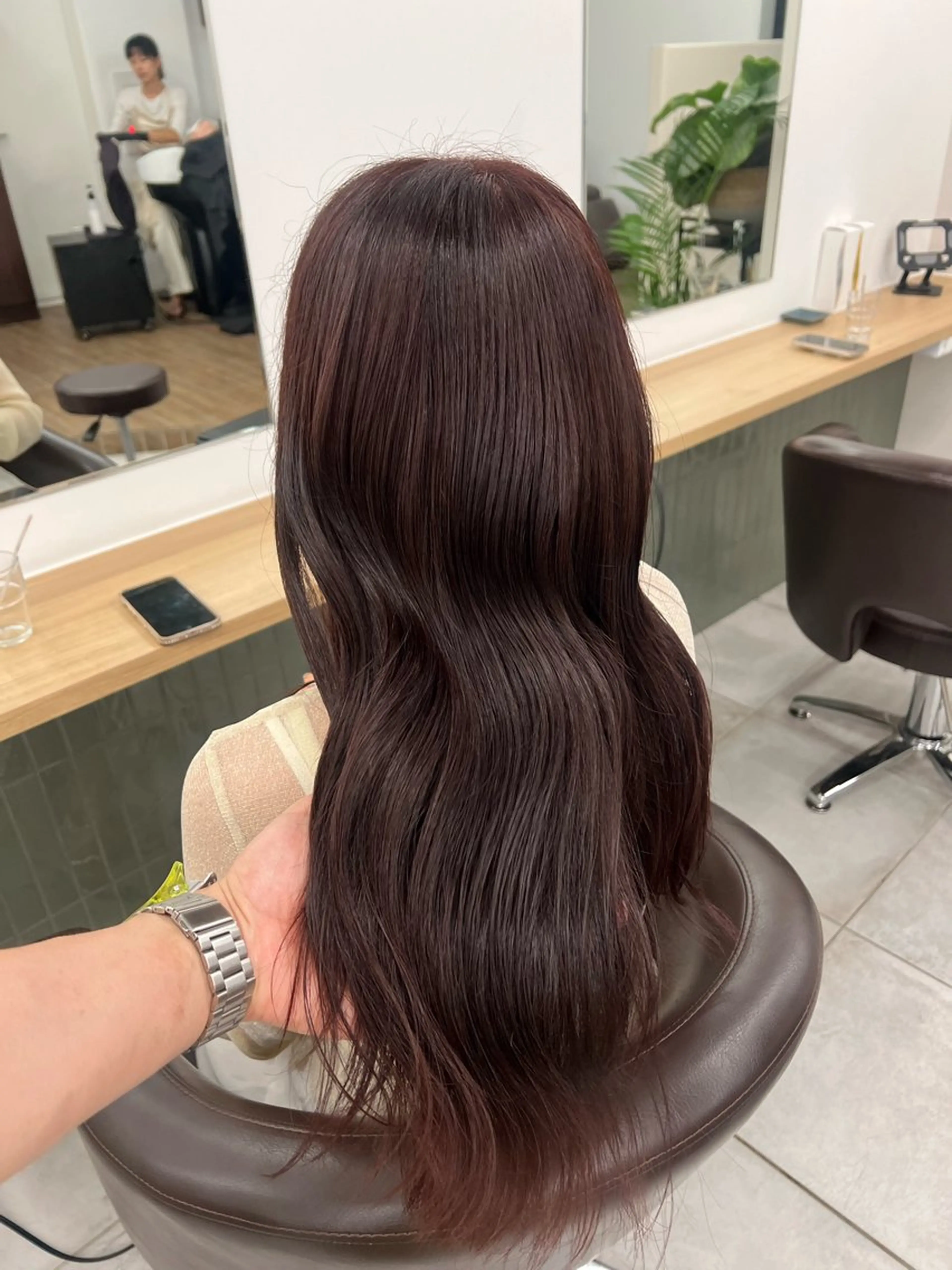 ロング カラー カット ヘアカラー トリートメント 赤みゼロ/透明感 カラー🌿KANTAのヘアスタイル