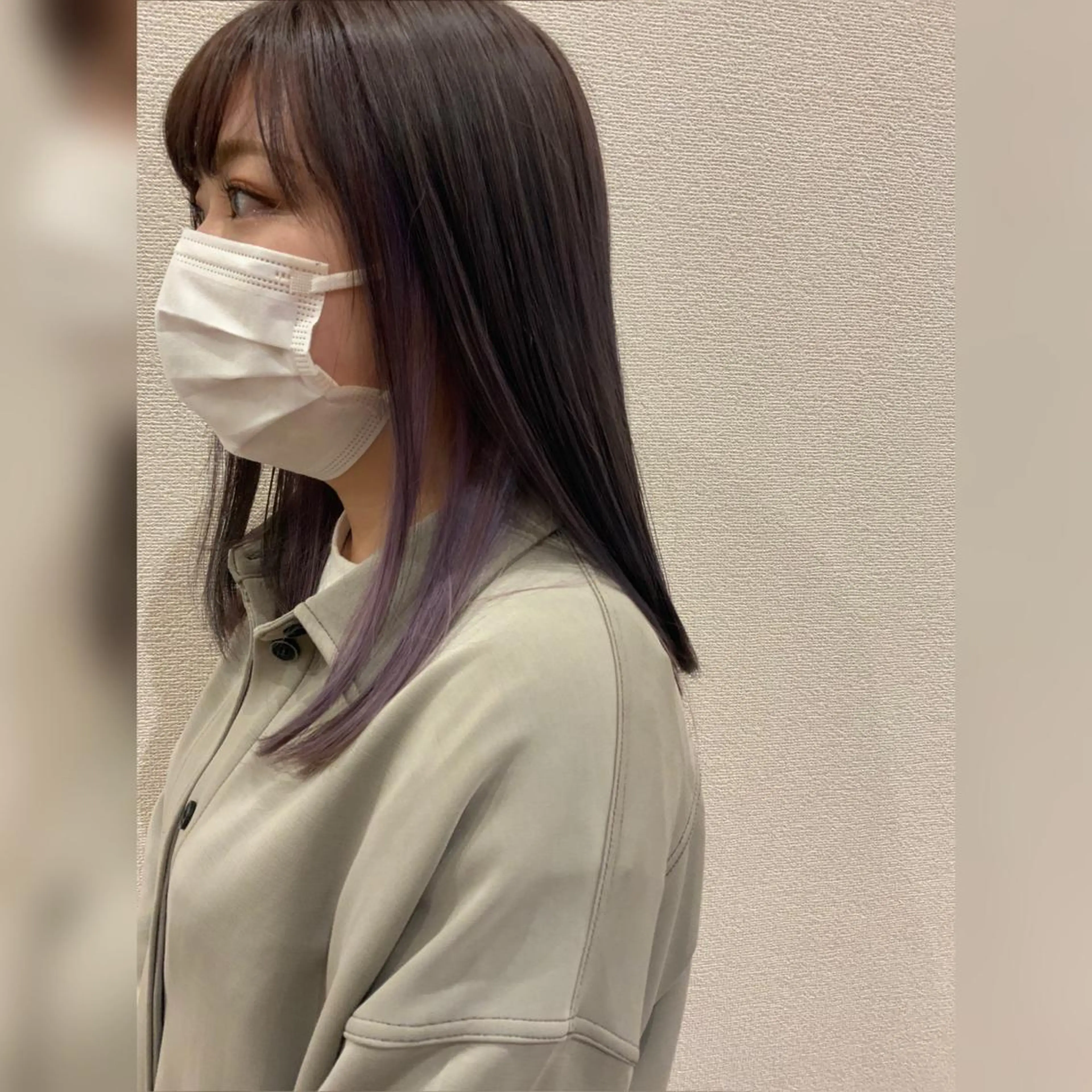 ミディアム カラー インナーカラー ショート/レイヤー /札幌/小山内のヘアスタイル