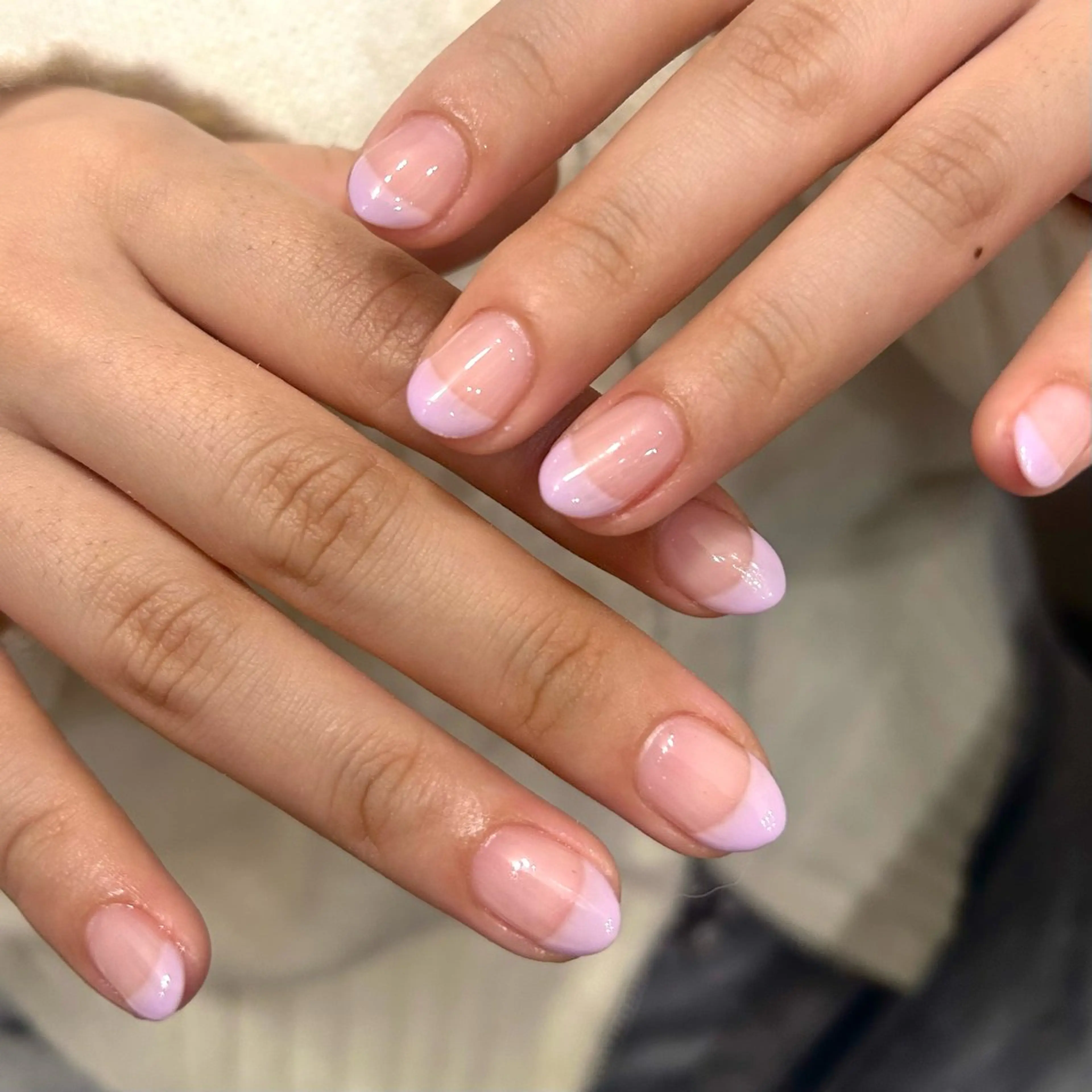 ネイル フレンチネイル ハンドネイル ショコラ 【hachi🌿】のネイルデザイン