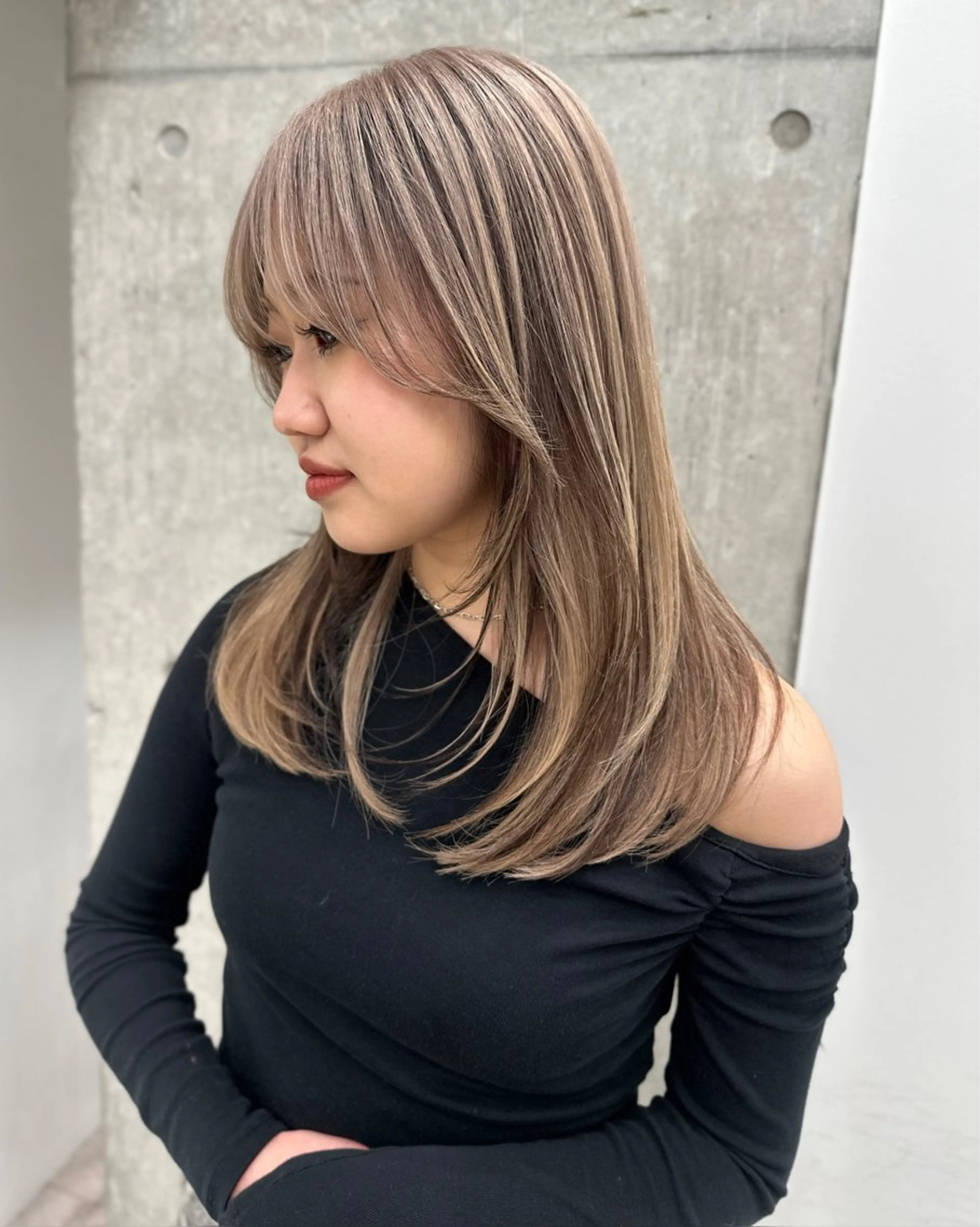 セミロング ボブカット 💎坪谷のヘアスタイル