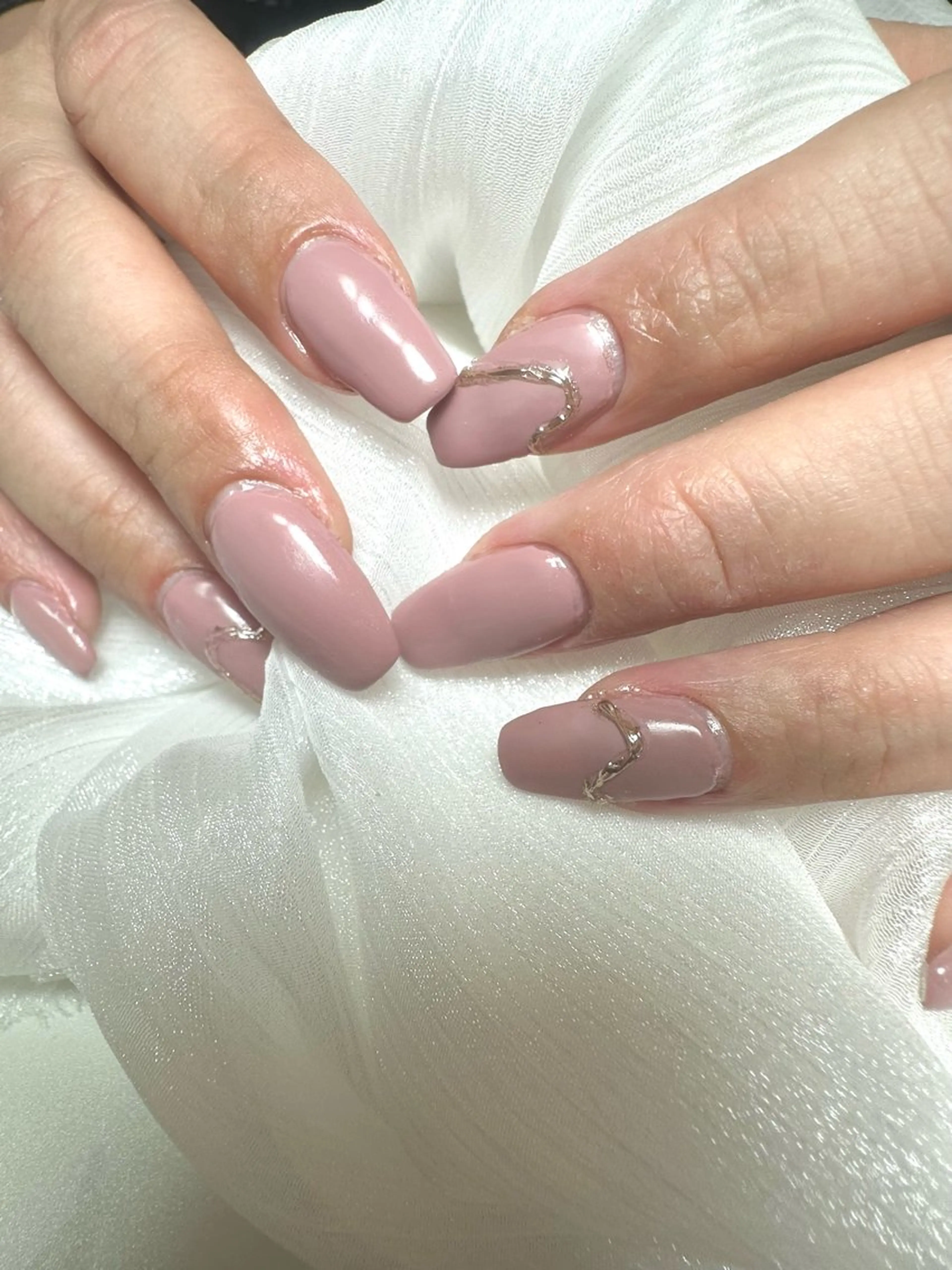 セミロング ハンドネイル La vieのネイルデザイン